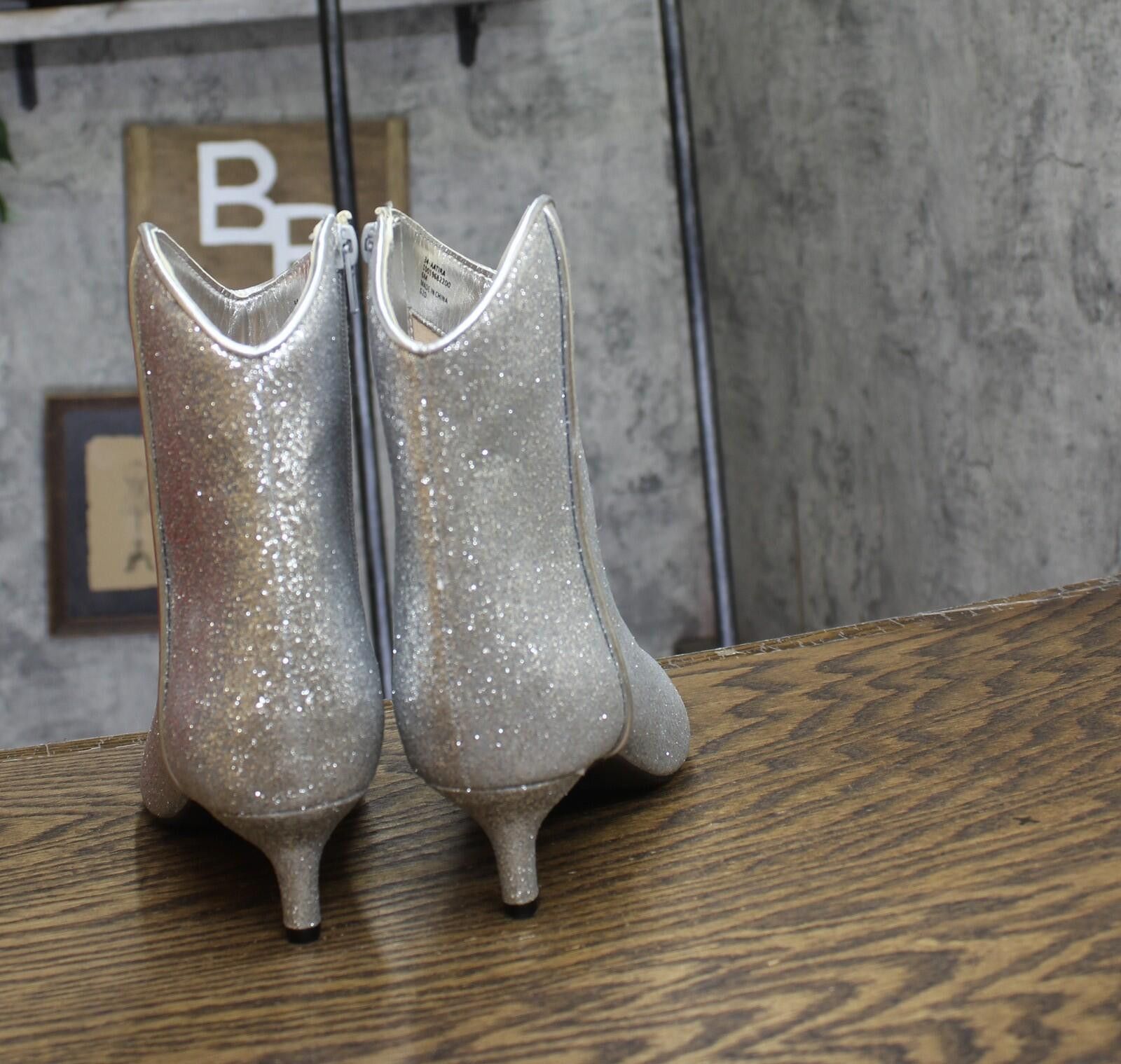 Other Nwt On 34th Booties 10019682200 Silver Glitter Gray 6m Size US 6 / IT 36 - 4 Thumbnail