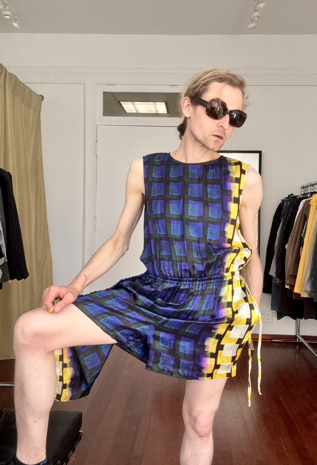 Dries Van Noten Dries Van Noten SS21 Len Lye Printed Romper w/ Apron Skirt Size 26" / US 2 / IT 38 - 9 Thumbnail