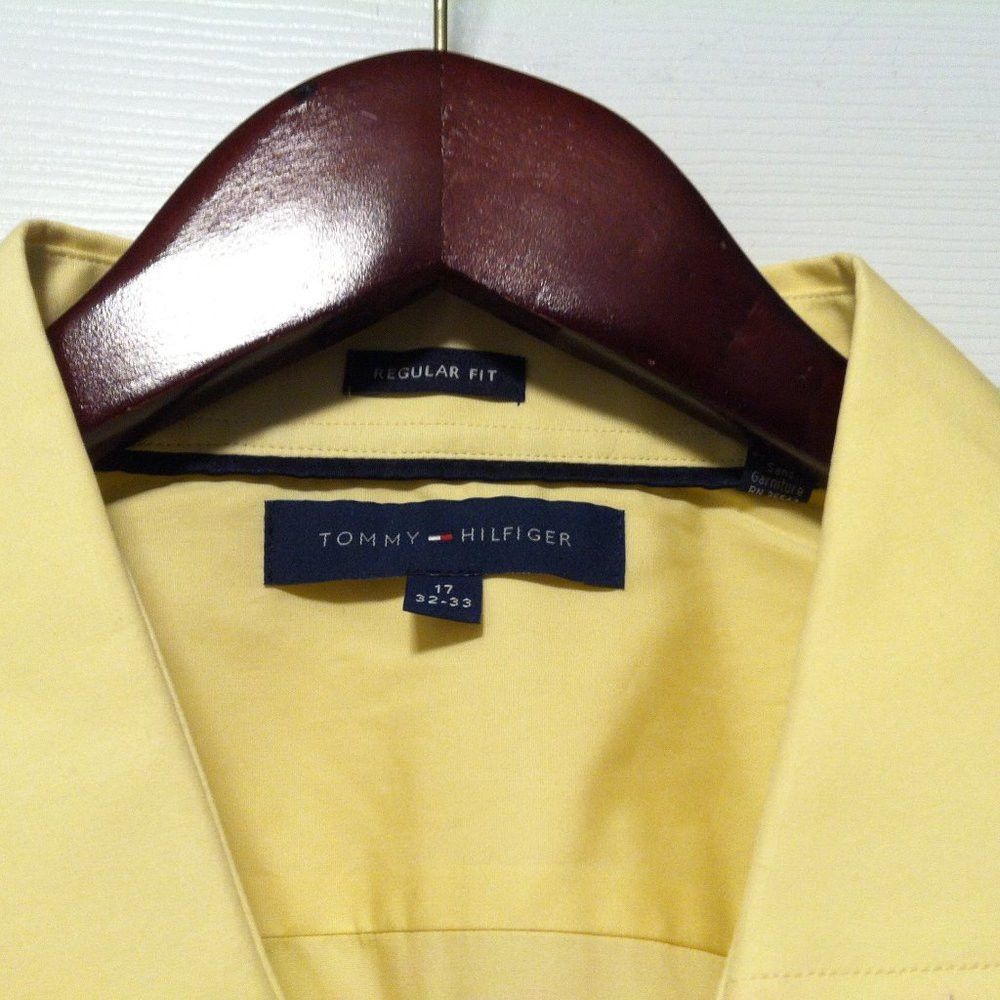 Tommy Hilfiger TOMMY HILFIGER MENS NEW 100%COTTON DRESS SHIRT 17/32-33 Size US XL / EU 56 / 4 - 6 Thumbnail