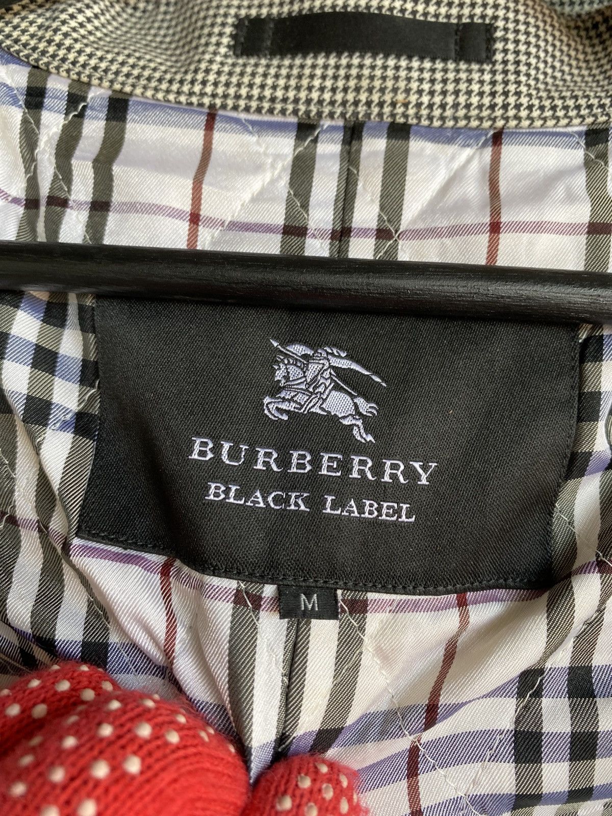 Burberry Burberry Black Label Houndstooth Coat – Classic Check Luxury Size US M / EU 48-50 / 2 - 14 Thumbnail
