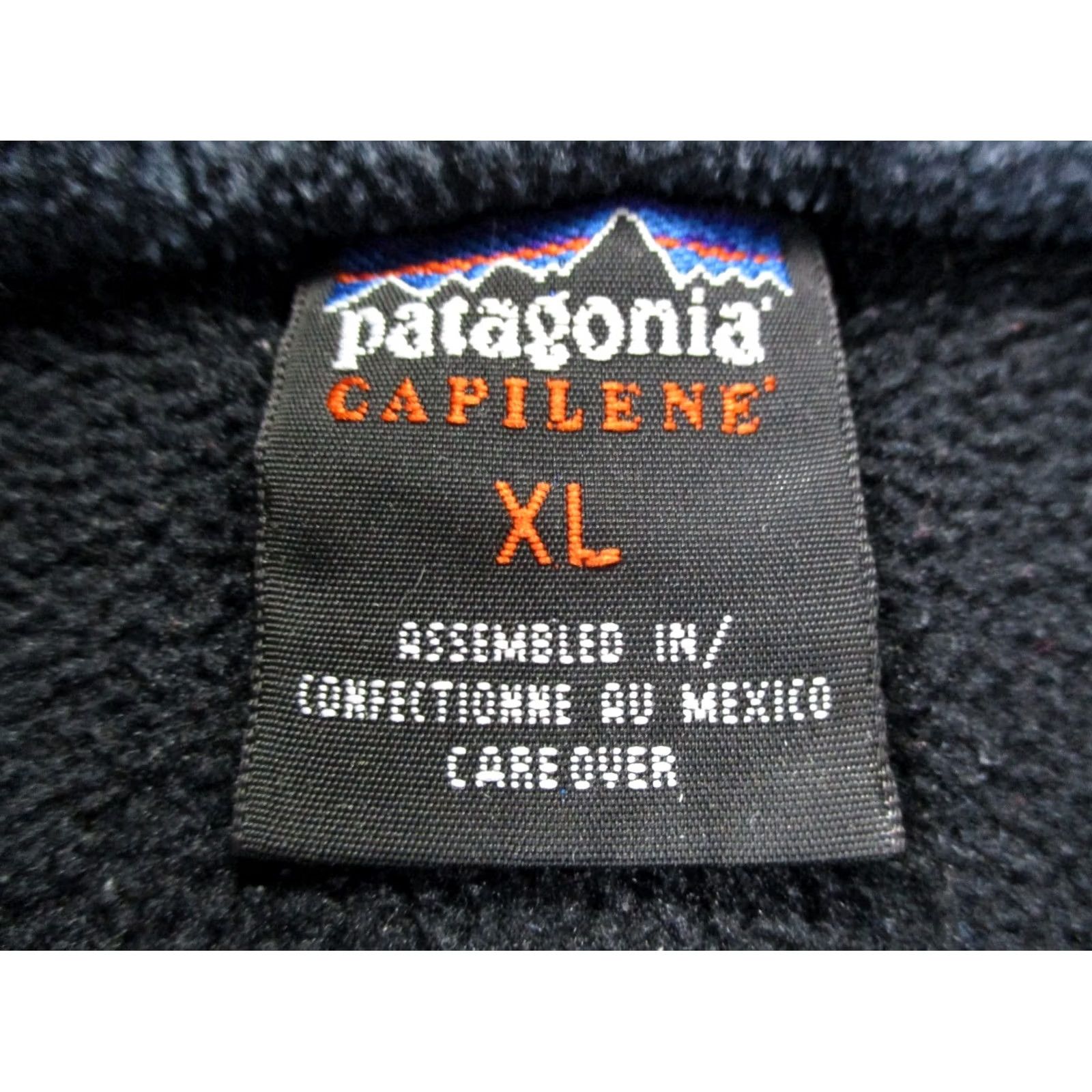 Patagonia Patagonia Jacket Mens XL Black Capilene Fleece Pullover Hiking Camping Windbreaker 1/4 Zip Thermal Lightweight Wind-Resistant Logo Regular" Size US XL / EU 56 / 4 - 7 Thumbnail
