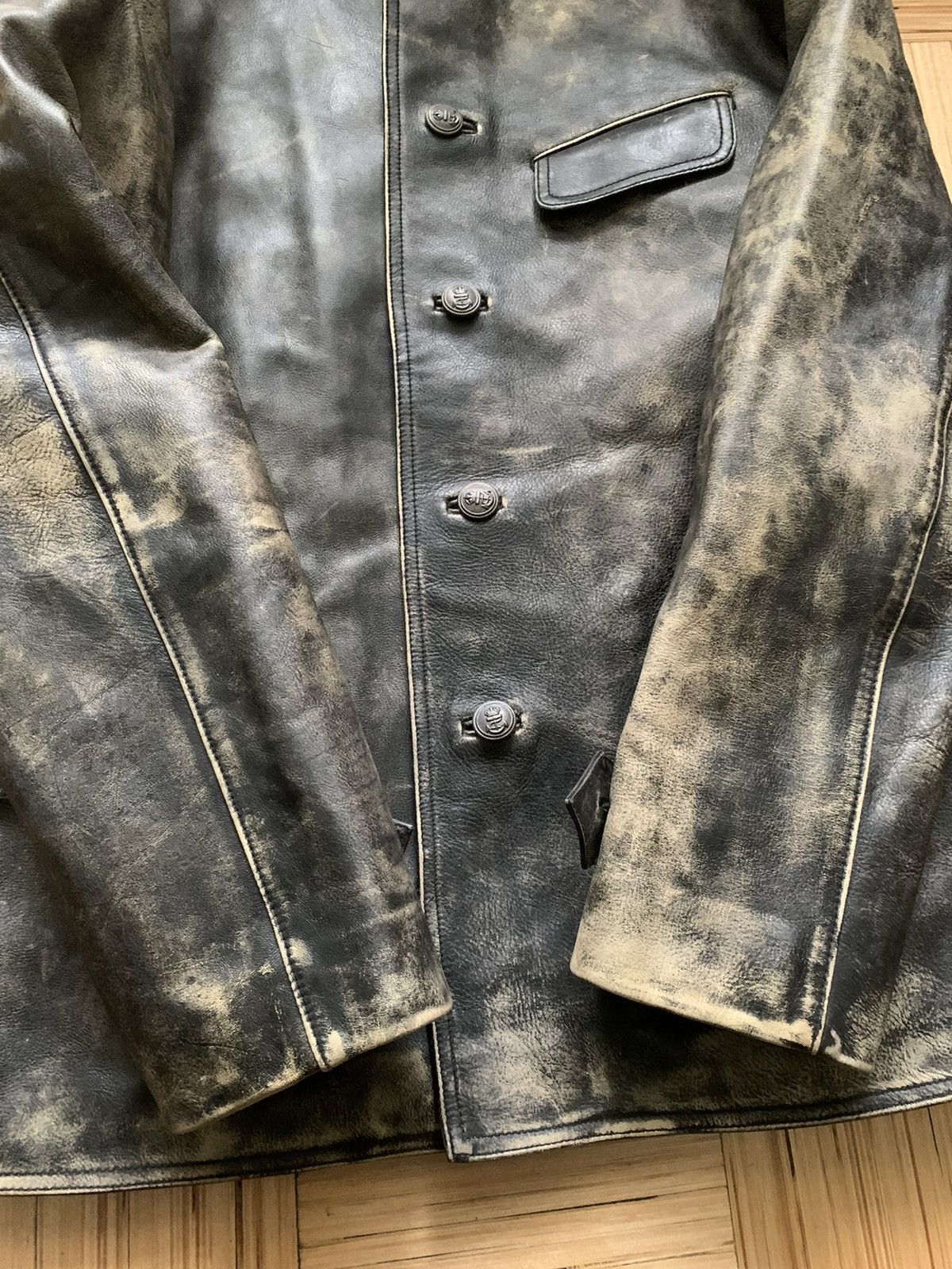 RRL Ralph Lauren Ralph Lauren Double RL RRL Leather Coat Jacket XL Size Size US XL / EU 56 / 4 - 5 Thumbnail