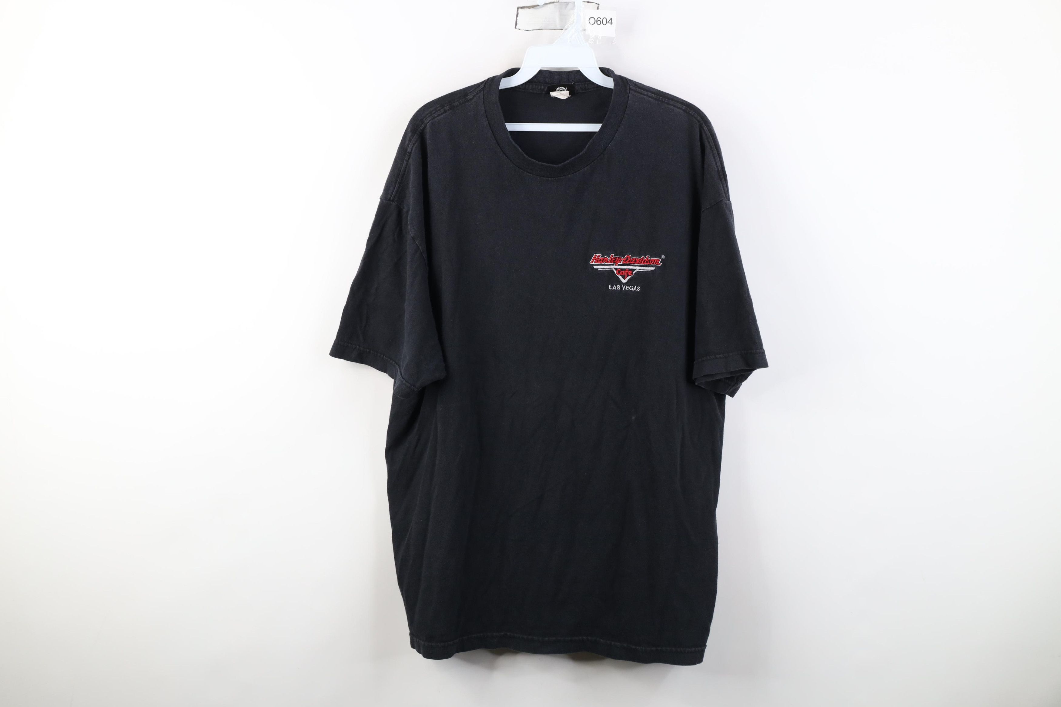 Vintage 90s Harley Davidson Cafe Spell T-Shirt Cotton USA