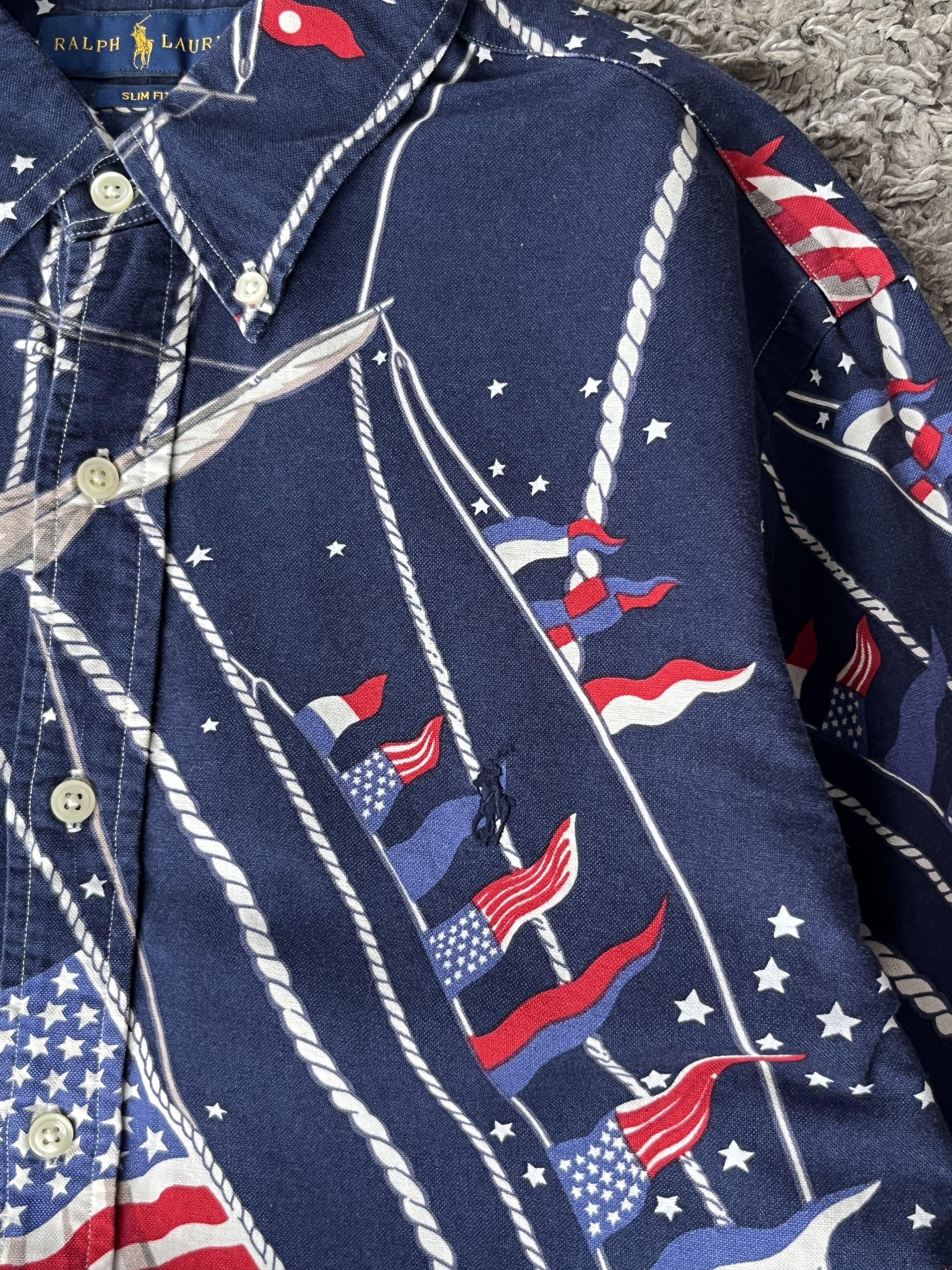 Ralph Lauren Vintage Shirt Button Up Ralph Lauren AMERICA Streetwear Size US M / EU 48-50 / 2 - 5 Thumbnail
