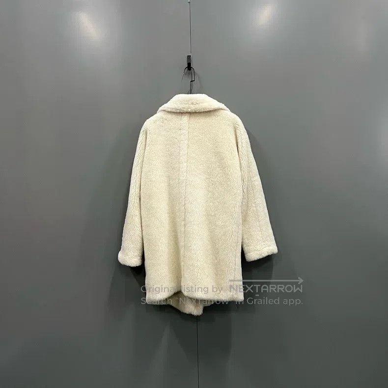 Max Mara Max Mara Off-white Fur Coat Size XS / US 0-2 / IT 36-38 - 2 Thumbnail