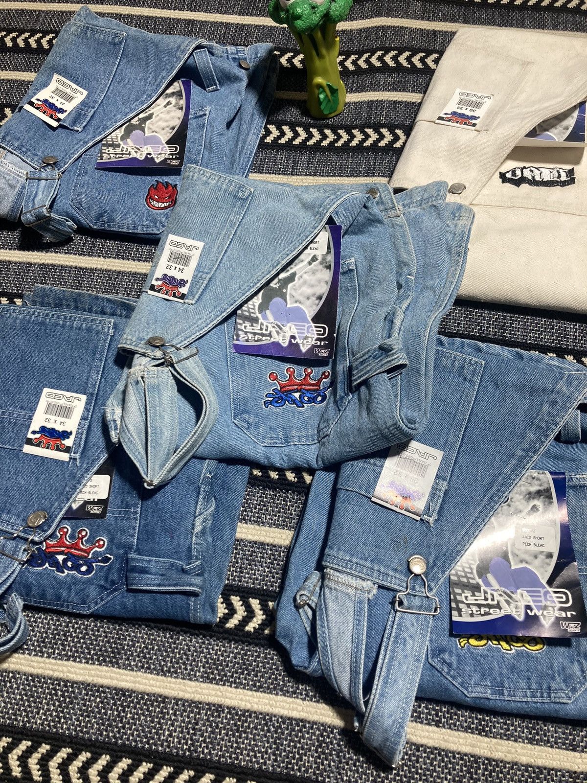 JNCO × Mexican Threads × Vintage Deadstock New With Tags Jnco Style Overalls Size 30-36 Size US 34 / EU 50 - 1 Thumbnail