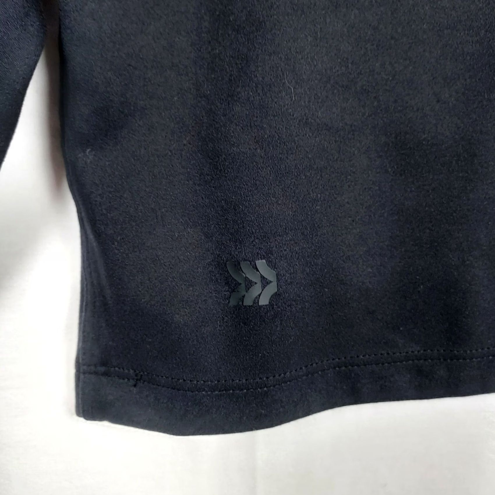 Vintage All in Motion Ruched V-Neck Long Sleeve Top Black L Workout Tee Cropped Women Athletic Shirt Size L / US 10 / IT 46 - 4 Thumbnail