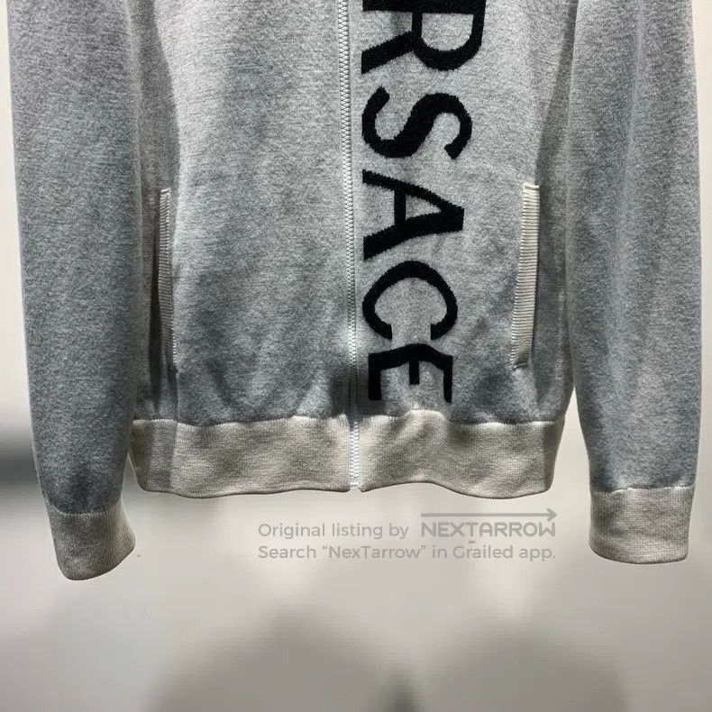 Versace Versace Letter-print zip closure stand-up collar long-slee Size US S / EU 44-46 / 1 - 4 Thumbnail