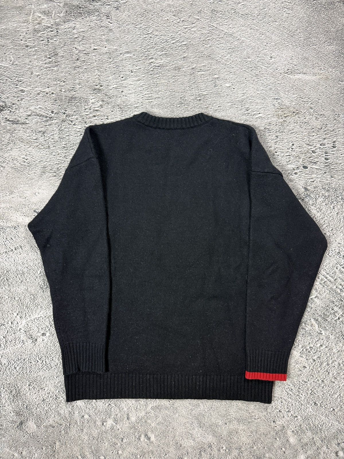 Diesel Diesel vintage sweater black Y2K big logo red Size US L / EU 52-54 / 3 - 6 Thumbnail
