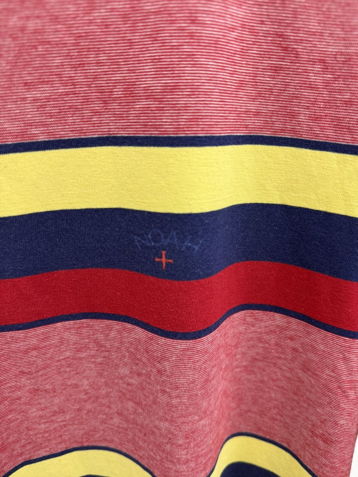 Noah Noah Cotton Striped Logo Tee T-shirt Size US L / EU 52-54 / 3 - 3 Thumbnail