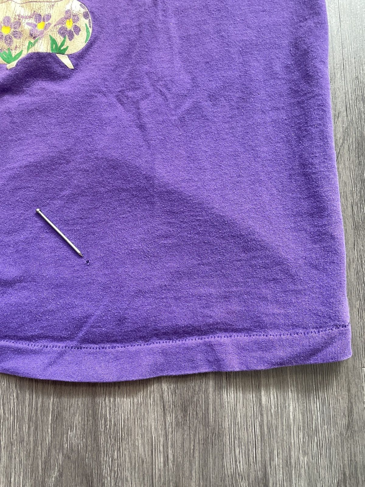 Fruit Of The Loom Vintage FOTL “Purple Iris Flowers” Graphic T-Shirt (Sz. L) Size US L / EU 52-54 / 3 - 4 Thumbnail