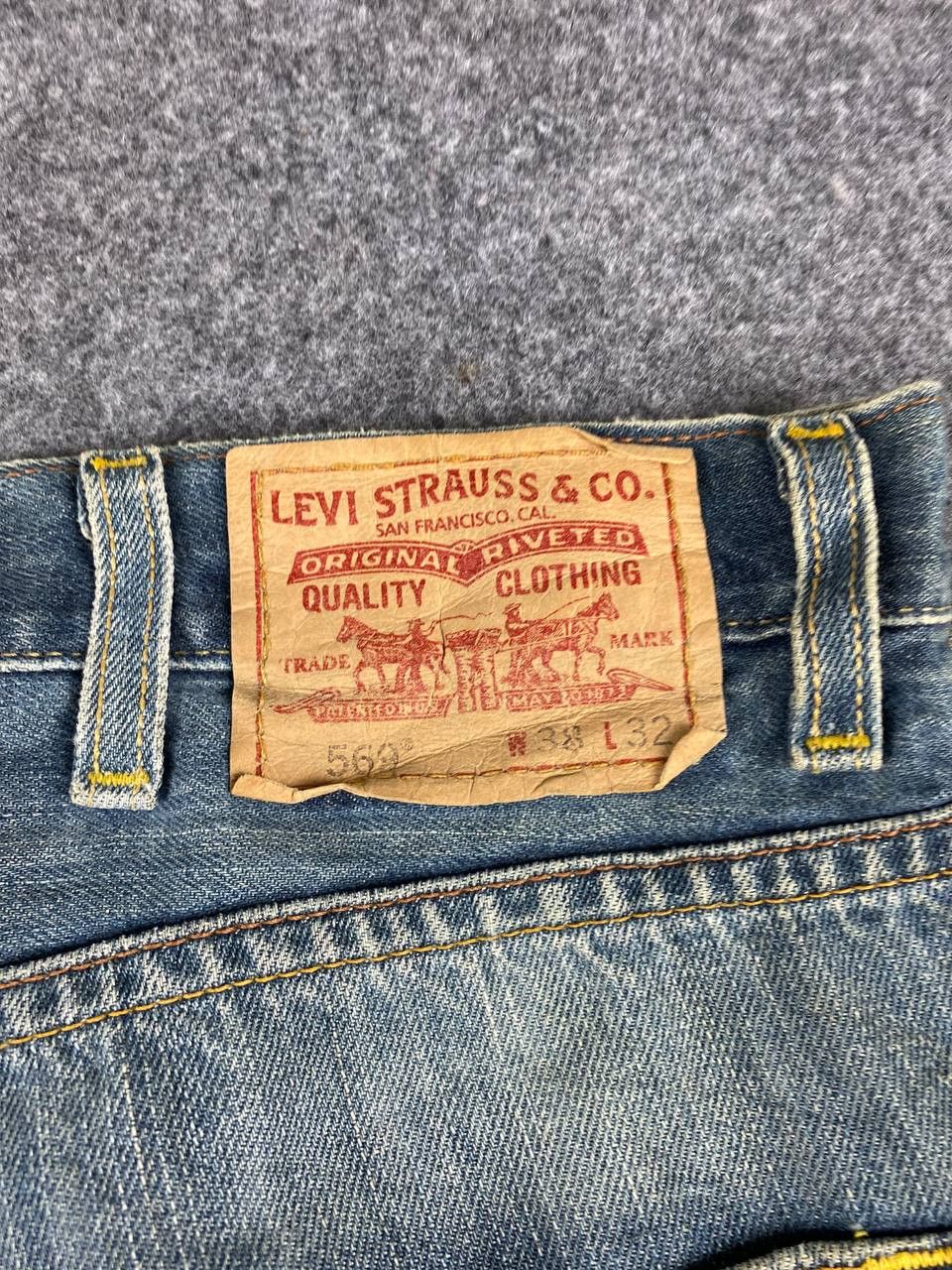 Levi's vintage levis 584 loose straight baggy denim nice design Size US 42 / EU 58 - 4 Thumbnail
