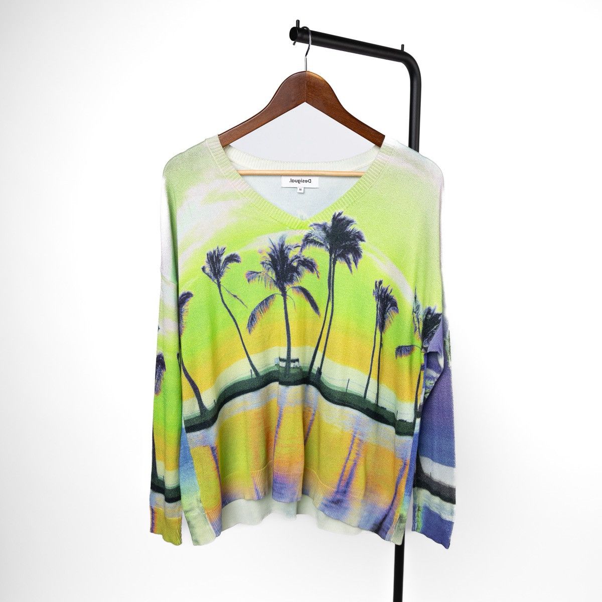 Desigual Desigual Womens Multicolor Jumper Palm Print Knit Sweater Size M / US 6-8 / IT 42-44 - 1 Thumbnail