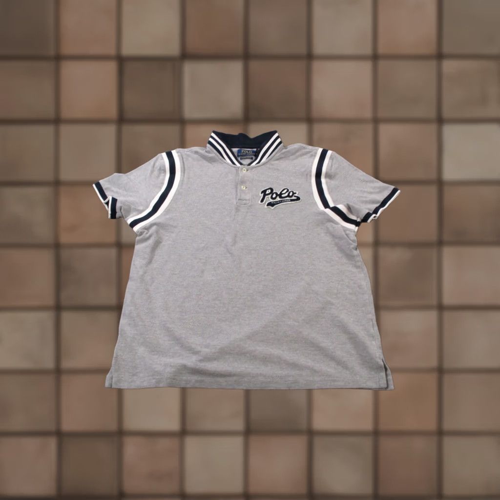 Polo Ralph Lauren Polo Ralph Lauren Shirt Mens M Classic Fit Golf Logo Band Collar Casual Short Sleeve Gray Cotton Knit Polo Size US M / EU 48-50 / 2 - 1 Thumbnail