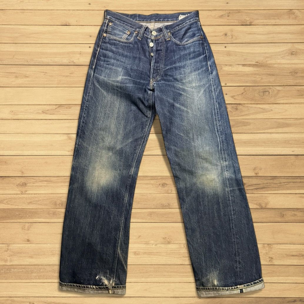 Sugar Cane Vintage 90s Archival Selvedge Sugarcane Indigo Denim Size US 28 / EU 44 - 1 Thumbnail