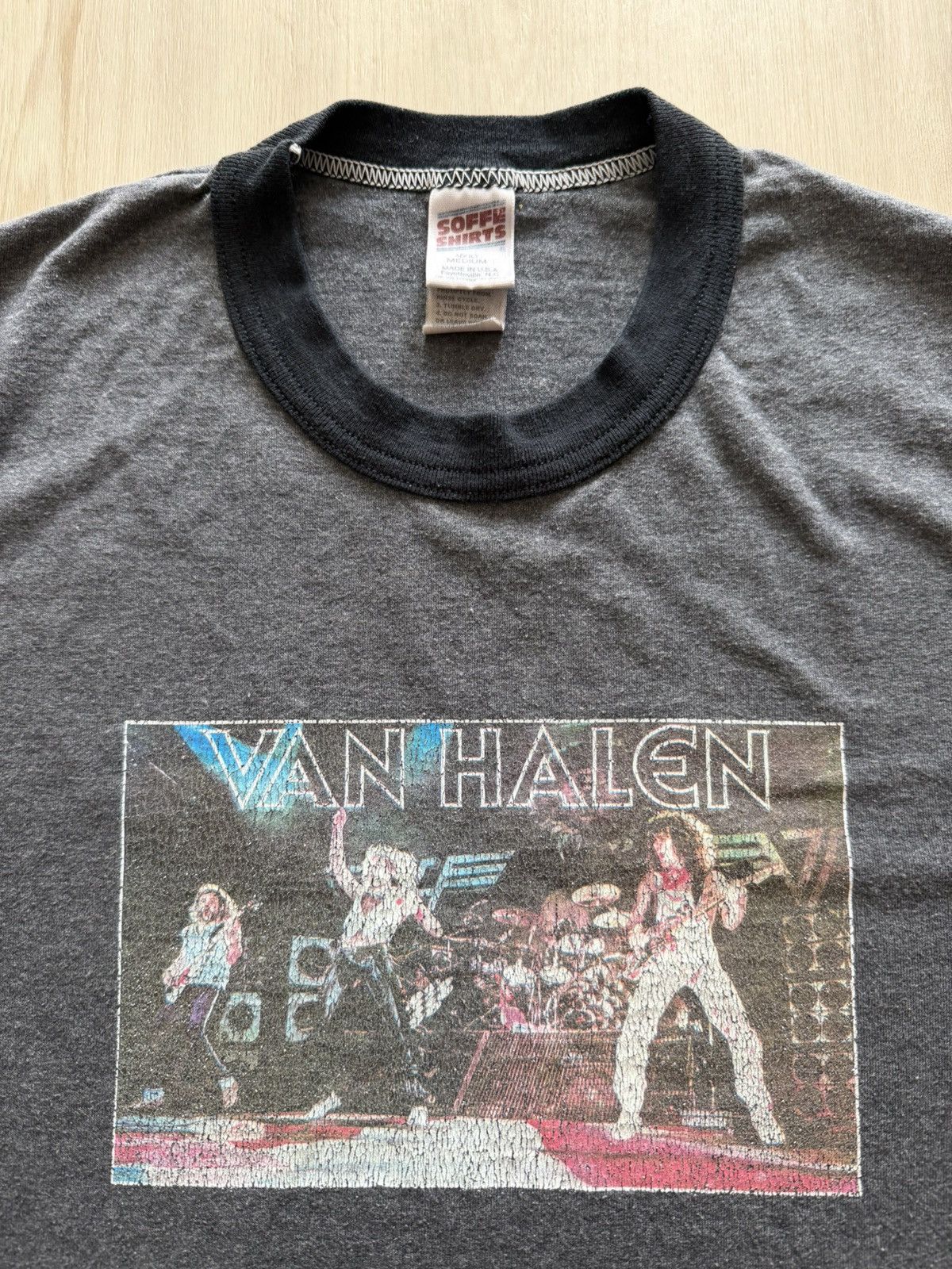 Vintage Vintage 80s Van Halen Ringer Fan Made Sz M Size US M / EU 48-50 / 2 - 2 Thumbnail