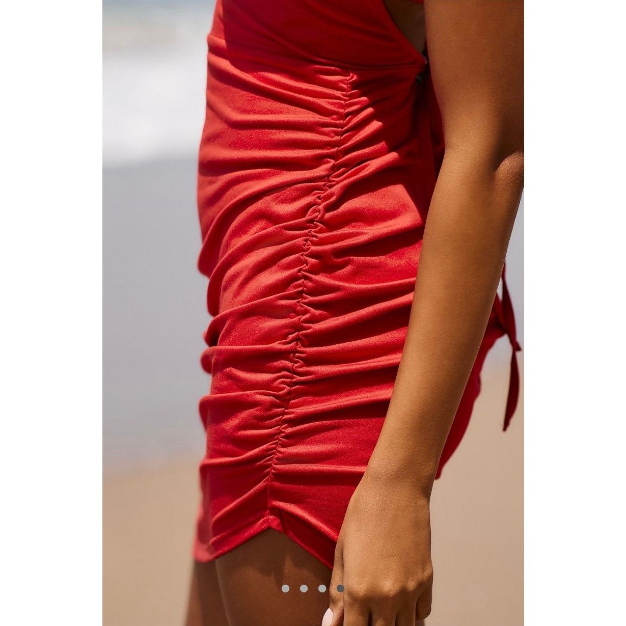 Anthropologie NWT Anthropologie Hutch Ruched Asymmetrical Mini Dress Size L / US 10 / IT 46 - 4 Thumbnail