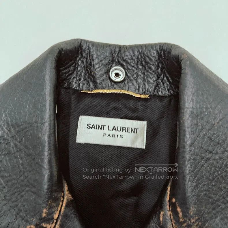 Saint Laurent Paris black leather Saint Laurent biker jacket. Size US M / EU 48-50 / 2 - 5 Thumbnail