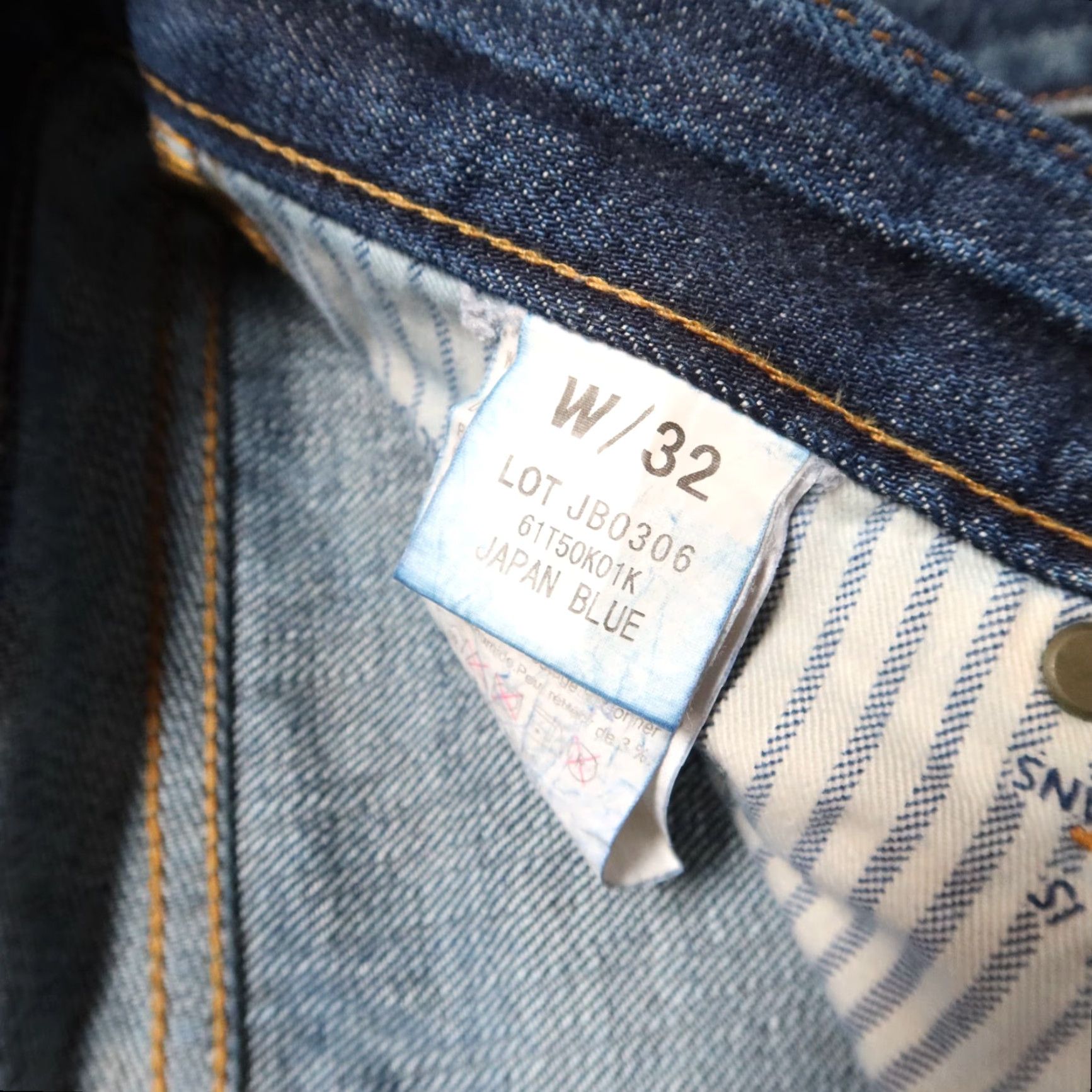 Japan Blue VINTAGE Japan Blue Circle Selvedge Denim Jeans Men 32 Dark Wash Distressed 28 Inseam Jeans Size US 32 / EU 48 - 7 Thumbnail