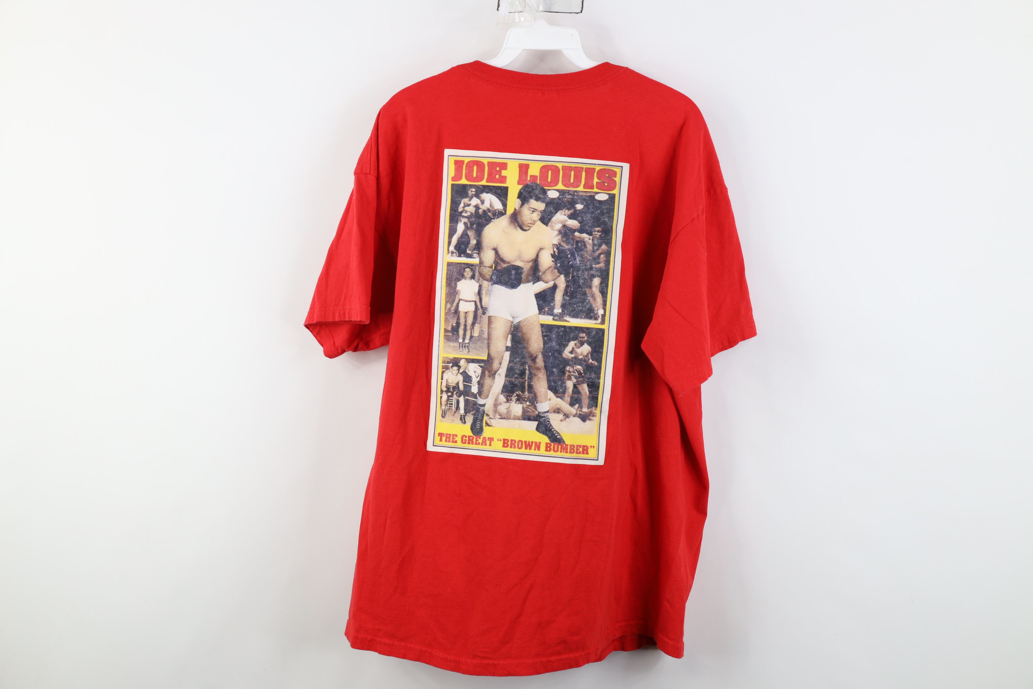 Vintage Vintage 90s Y2K Joe Louis The Great Brown Bomber T-Shirt Size US XXL / EU 58 / 5 - 13 Thumbnail