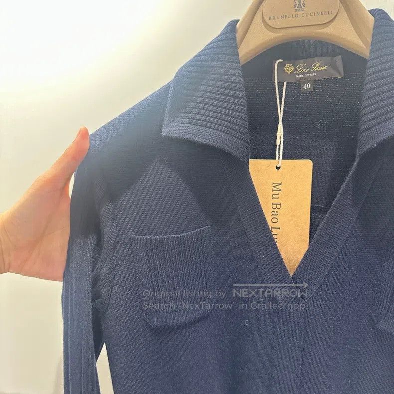 Loro Piana Loro Piana Cashmere dress in Tibetan blue Size XS / US 0-2 / IT 36-38 - 4 Thumbnail