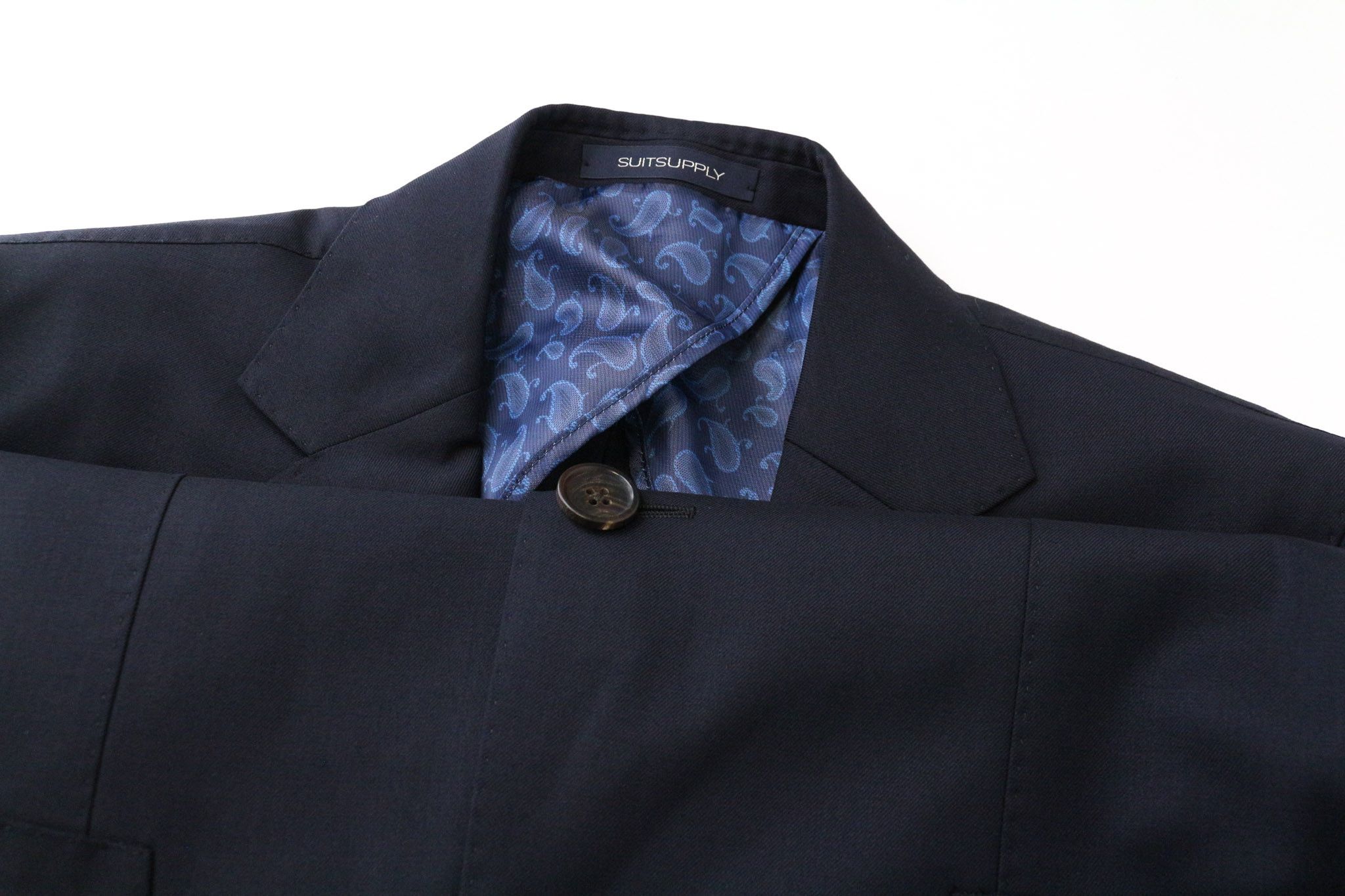 Suitsupply LA SPALLA UK34R Navy Blue Wool Notch Lapel Blazer 75422 Size 34R - 3 Thumbnail