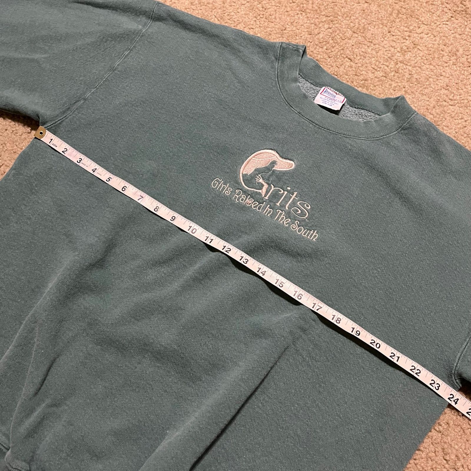 Other Vintage G.R.I.T.S. Girls Raised In The South Green Crewneck Size XL / US 12-14 / IT 48-50 - 6 Thumbnail