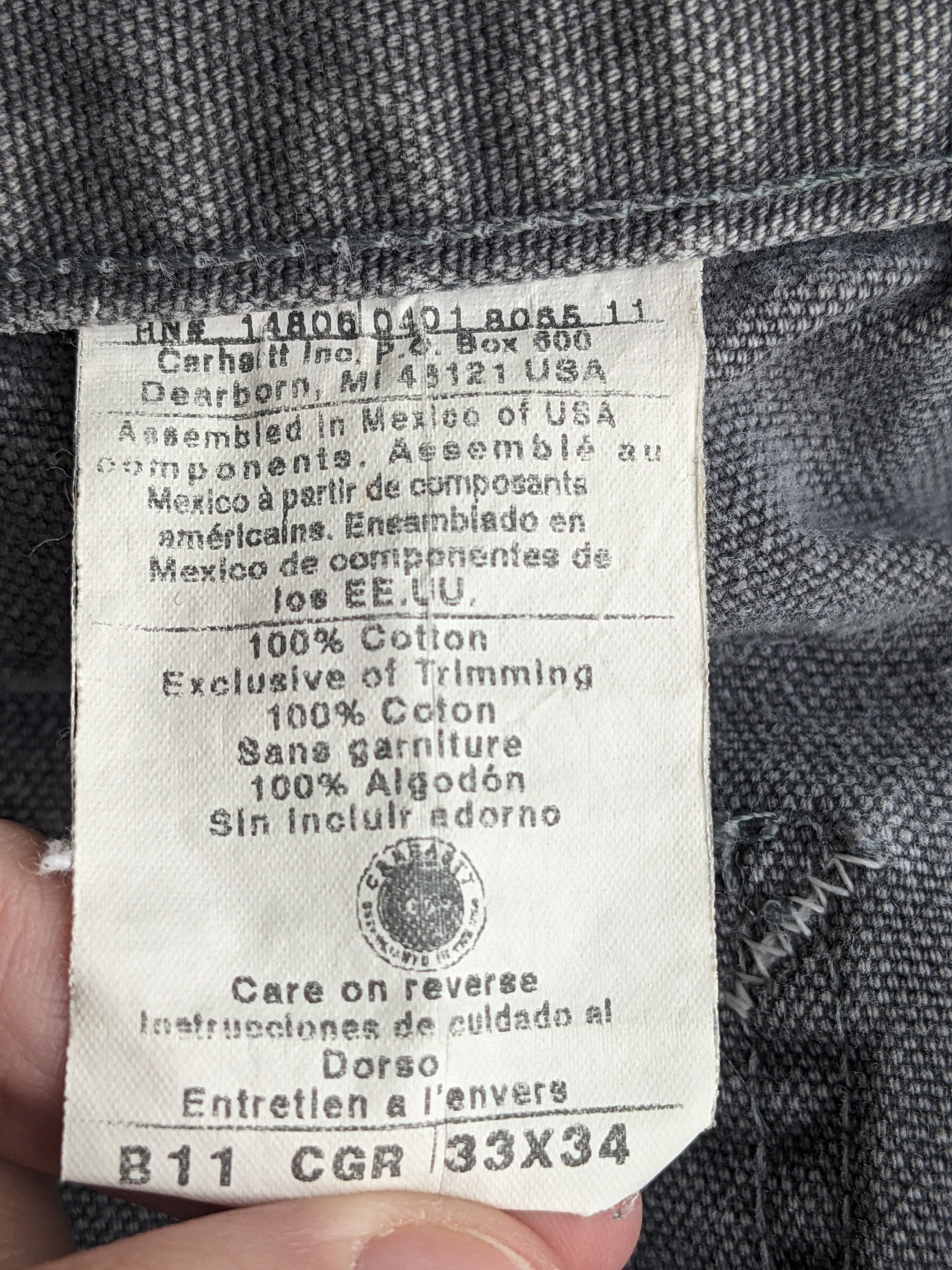 Carhartt × Vintage Vintage Y2K Carhartt Carpenter Pants Size US 32 / EU 48 - 7 Thumbnail