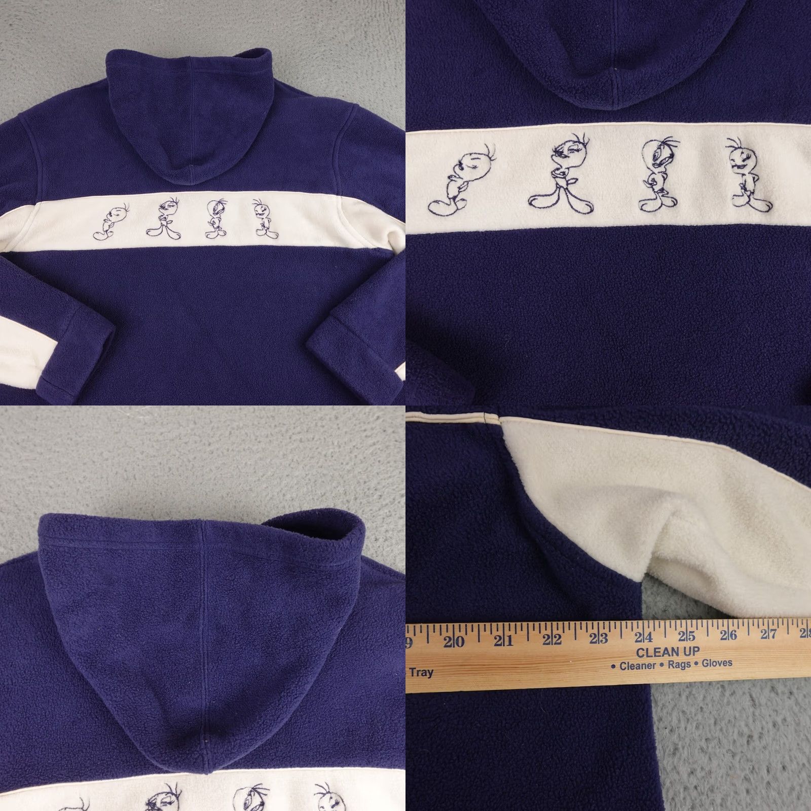 Vintage VINTAGE Looney Tunes Jacket Womens XL Blue Tweety Bird Bossy & Proud 1/4 Zip Size XL / US 12-14 / IT 48-50 - 8 Thumbnail