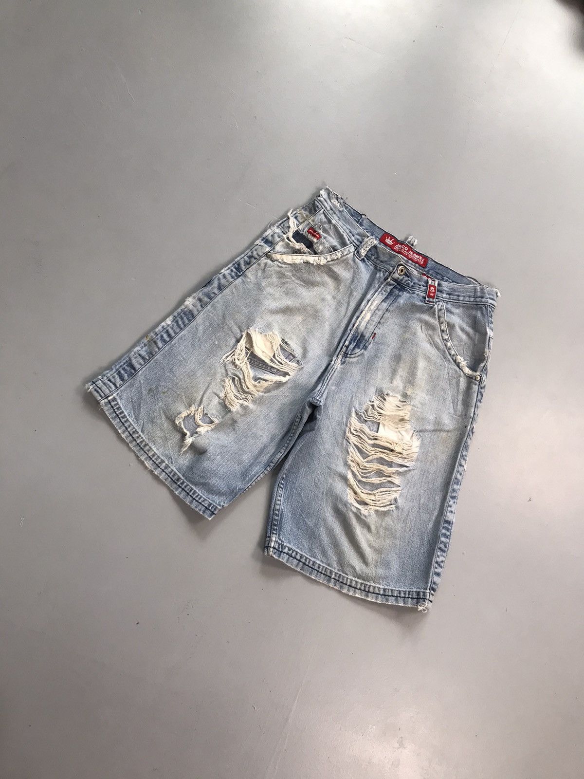 JNCO Vintage Jnco embroidered distressed jort Size US 34 / EU 50 - 3 Thumbnail