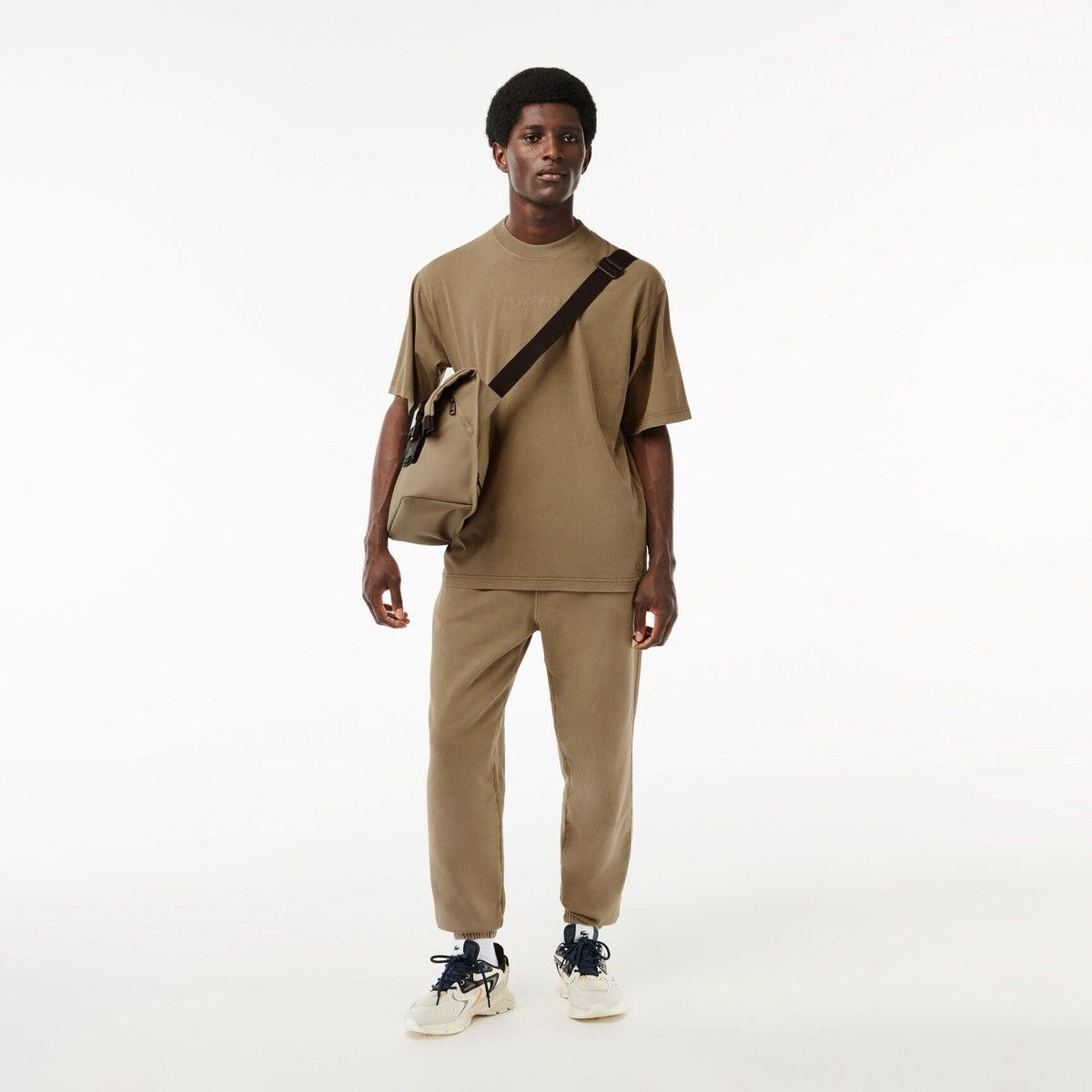 Lacoste Lacoste Loose Fit Embroidered Logo T‑Shirt Khaki Green Y2K Size US XL / EU 56 / 4 - 2 Thumbnail