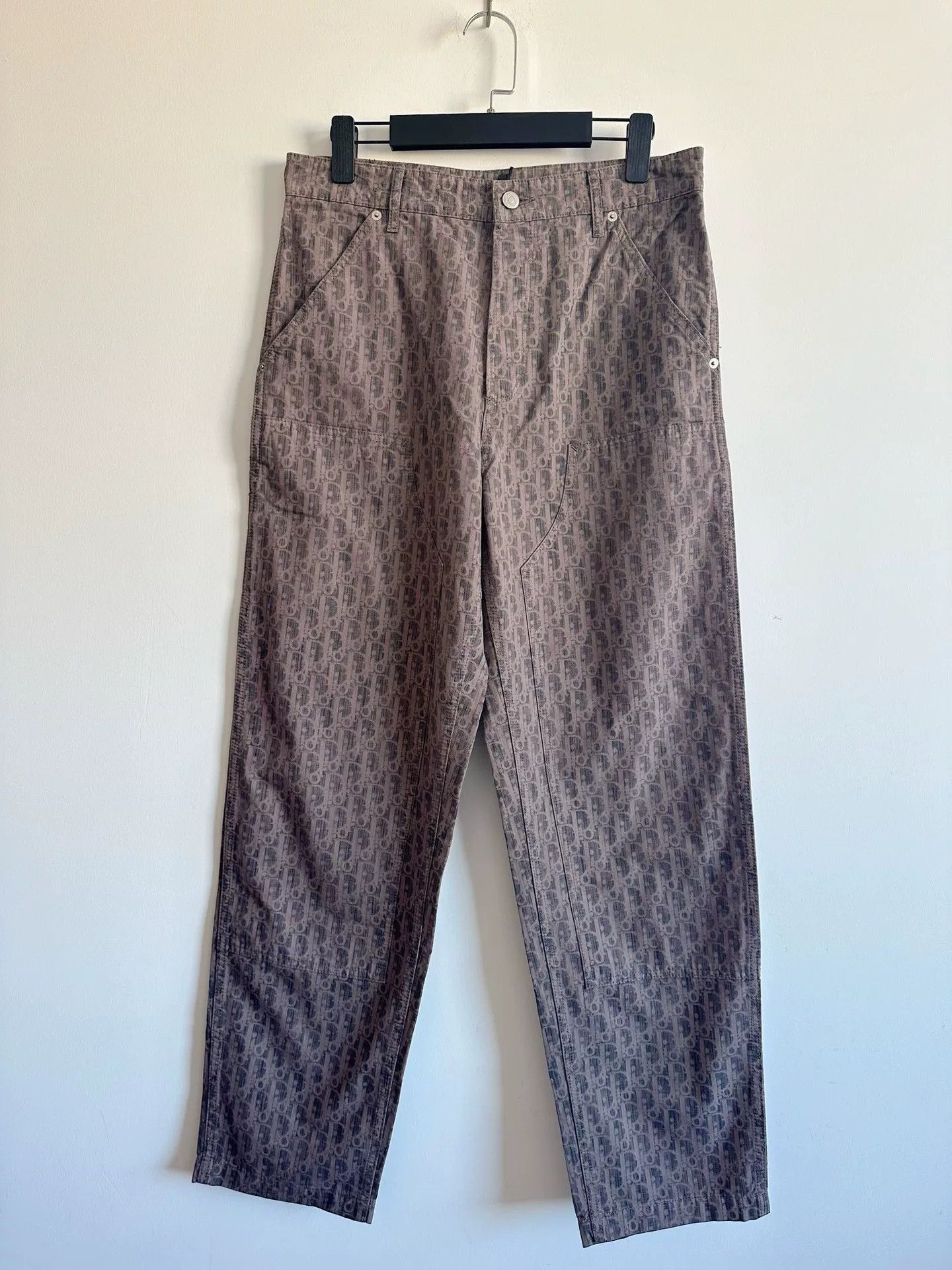 Dior Dior Monogram Logo Print Jeans Size US 29 - 1 Thumbnail