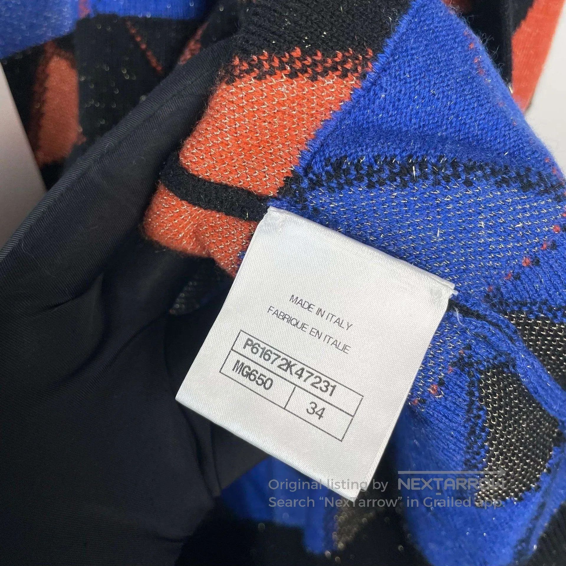 Chanel Chanel Egyptian Series Cardigan Sweater Blue Orange Gold T Size XXS / US 00 / IT 34 - 6 Thumbnail