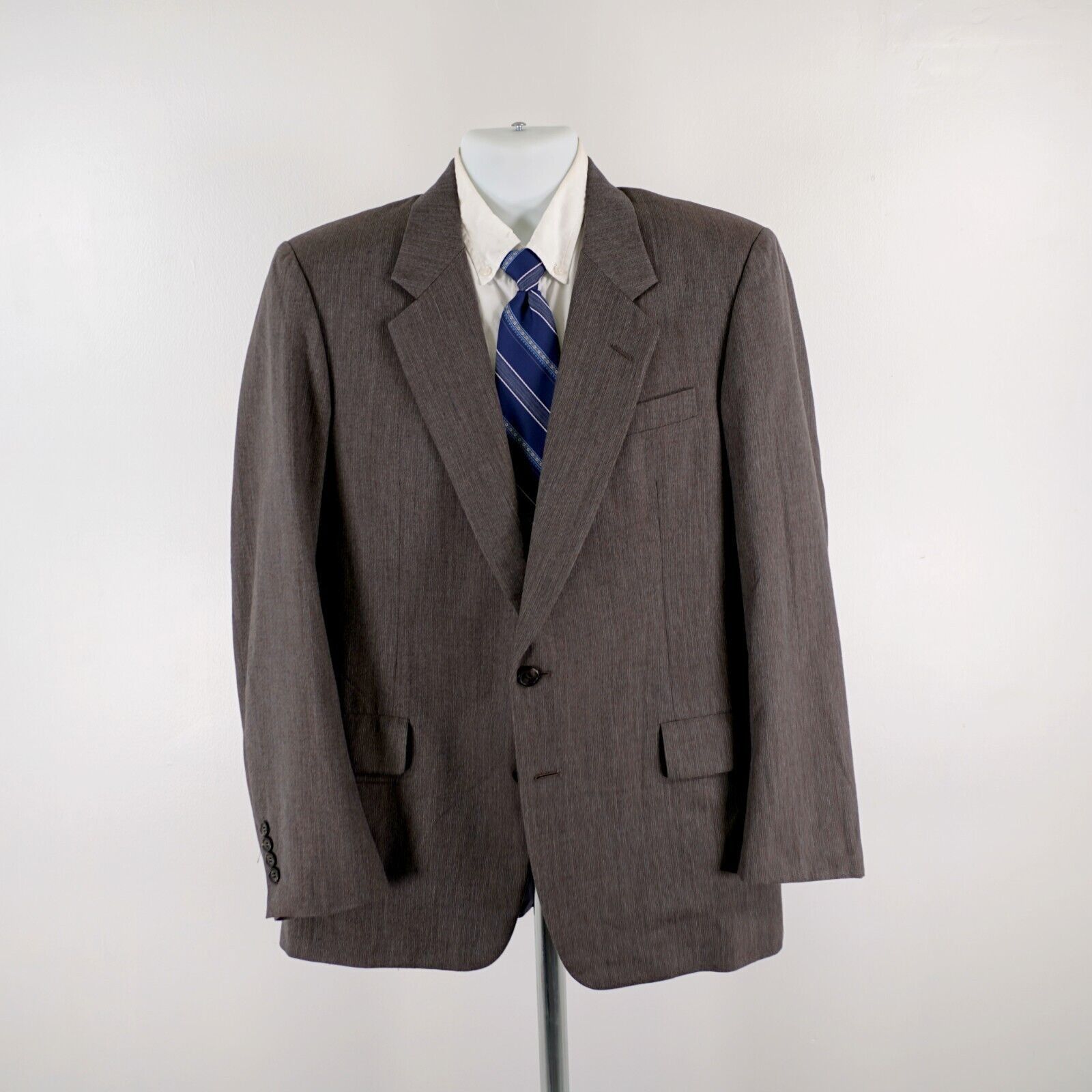 Hickey Freeman Hickey Freeman The Boardroom Wool Blend Beige Birdseye 2 But Size 40R - 5 Thumbnail