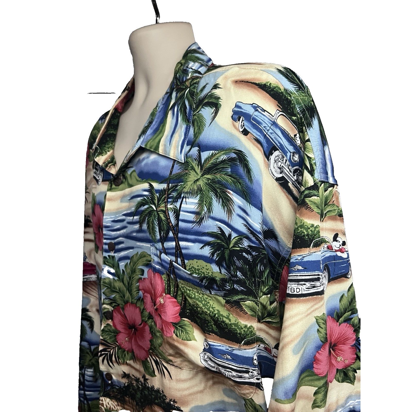 Big Dogs Big Dogs Vintage Hawaiian Floral Button Up Shirt 3X Pocket Size US XXL / EU 58 / 5 - 5 Thumbnail