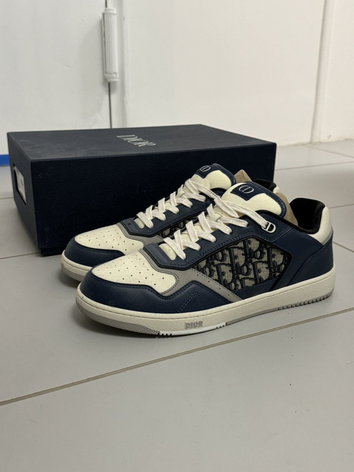 image of Dior Sneaker B27 Lt in Navy, Men's (Size 10.5)