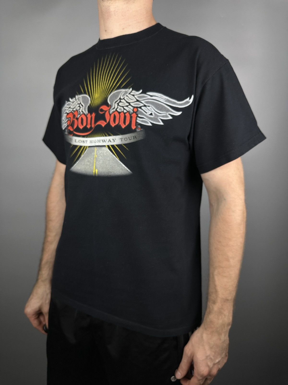 Band Tees Vintage Bon Jovi The Lost Highway Rock Band T Shirt Tee Size US L / EU 52-54 / 3 - 3 Thumbnail