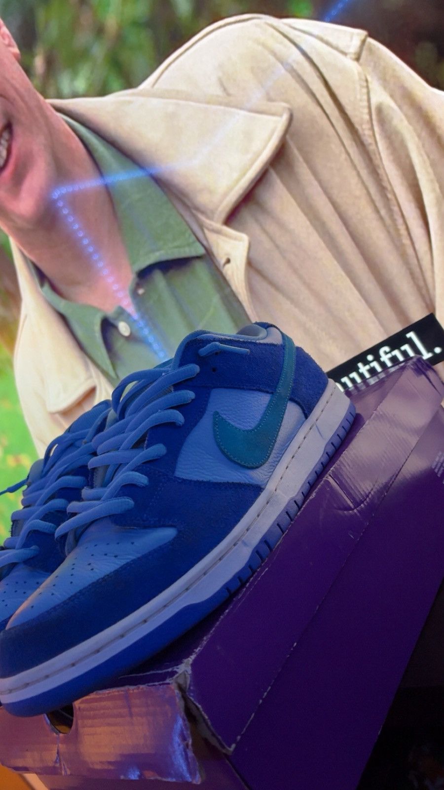 Nike SB Nike SB dunk low Blue Raspberry size 13 Size US 12 / EU 45 - 4 Thumbnail