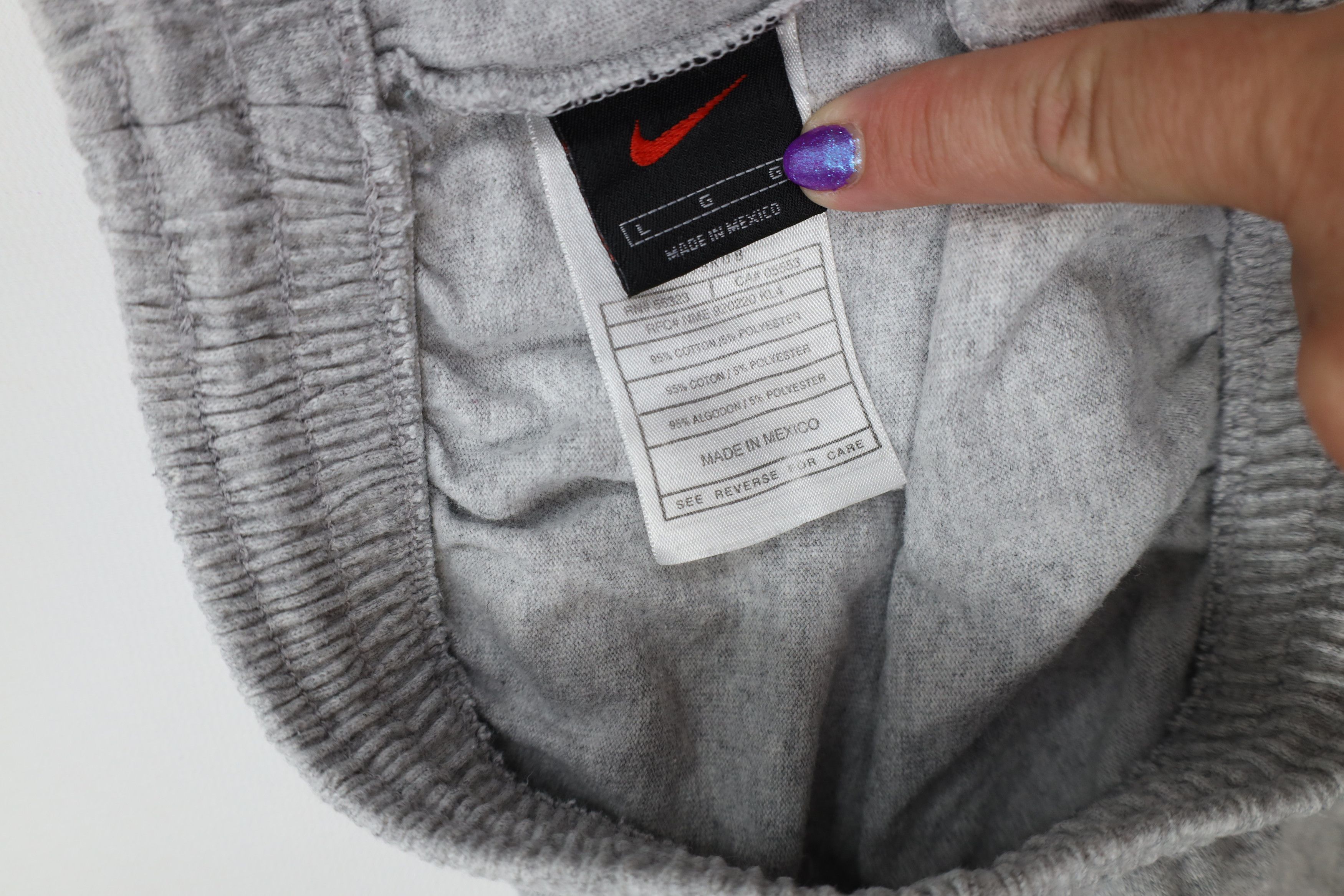 Nike Vintage 90s Nike Scott Mini Swoosh Above Knee Shorts Gray Size US 34 / EU 50 - 7 Thumbnail