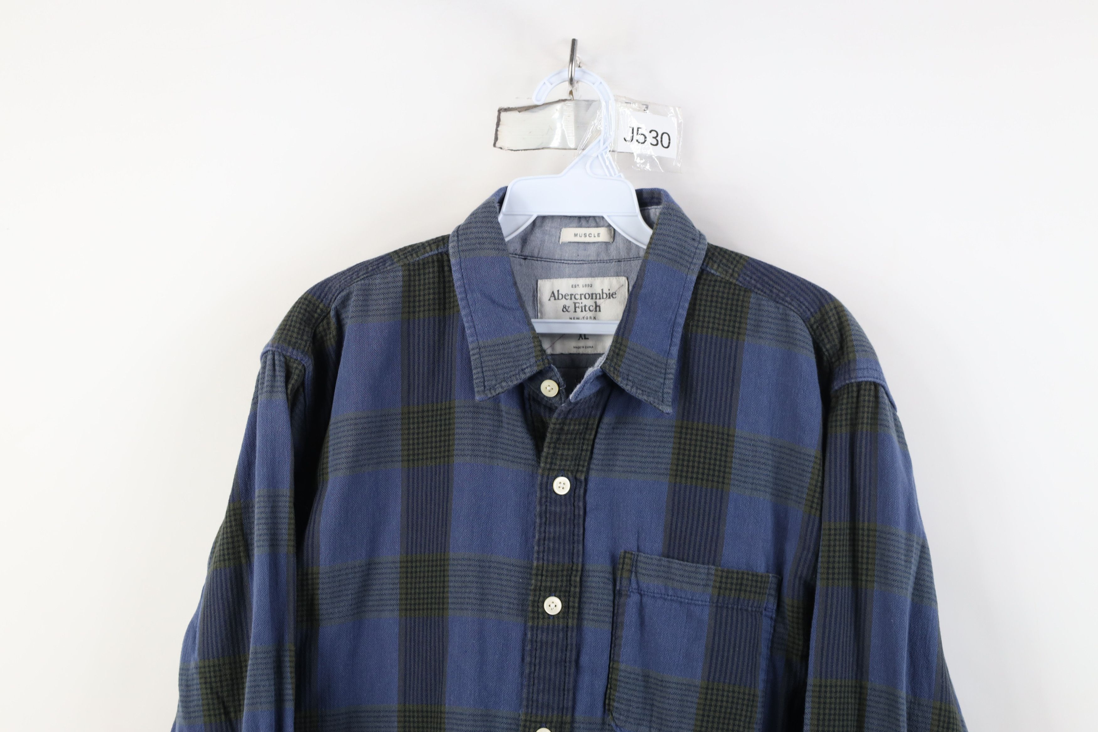 Abercrombie & Fitch Vintage Y2K Abercrombie & Fitch Flannel Button Shirt Plaid Size US XL / EU 56 / 4 - 2 Thumbnail