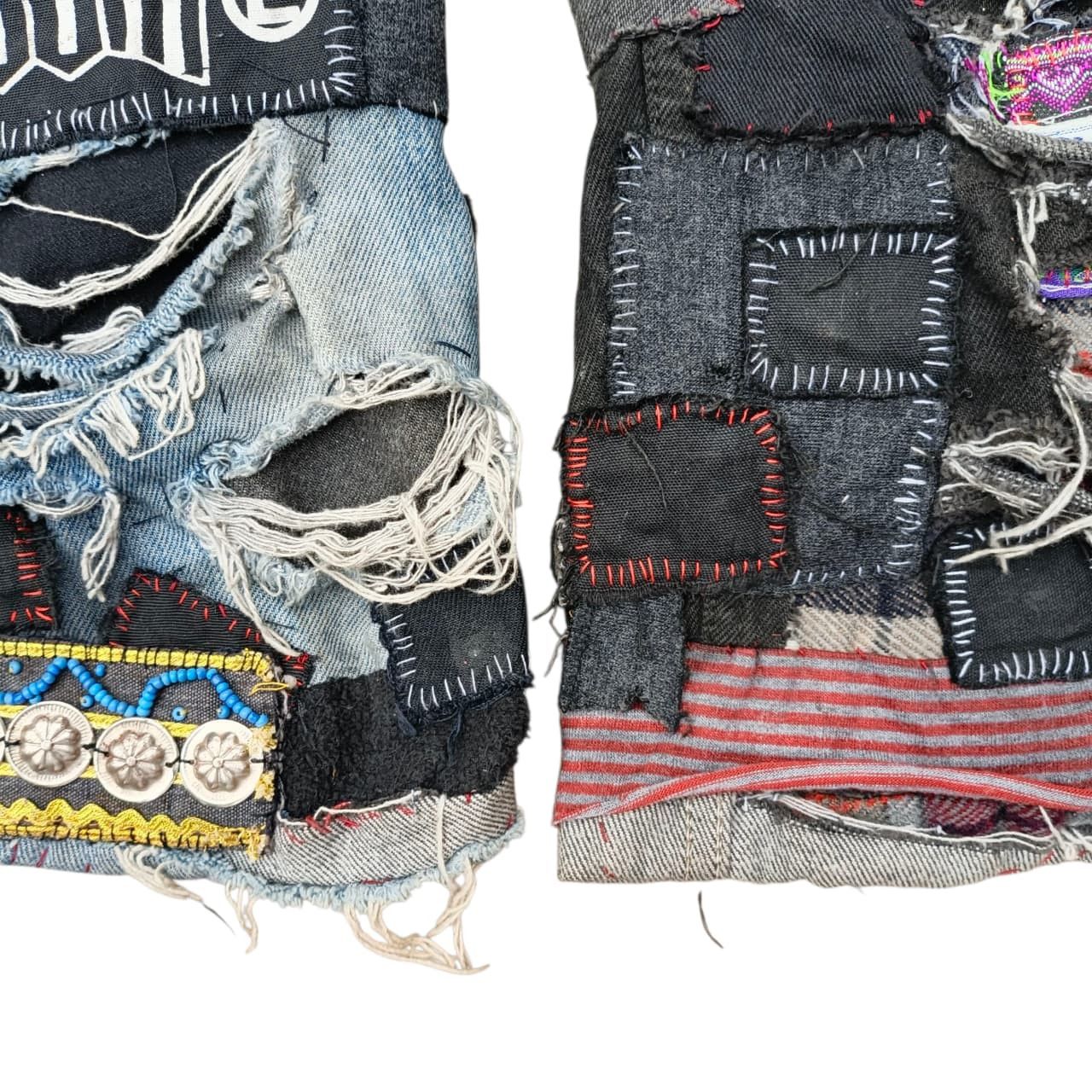 Levi's Levis 501 x Dog Milano Paris Designer Distressed Patch Size US 31 - 9 Thumbnail