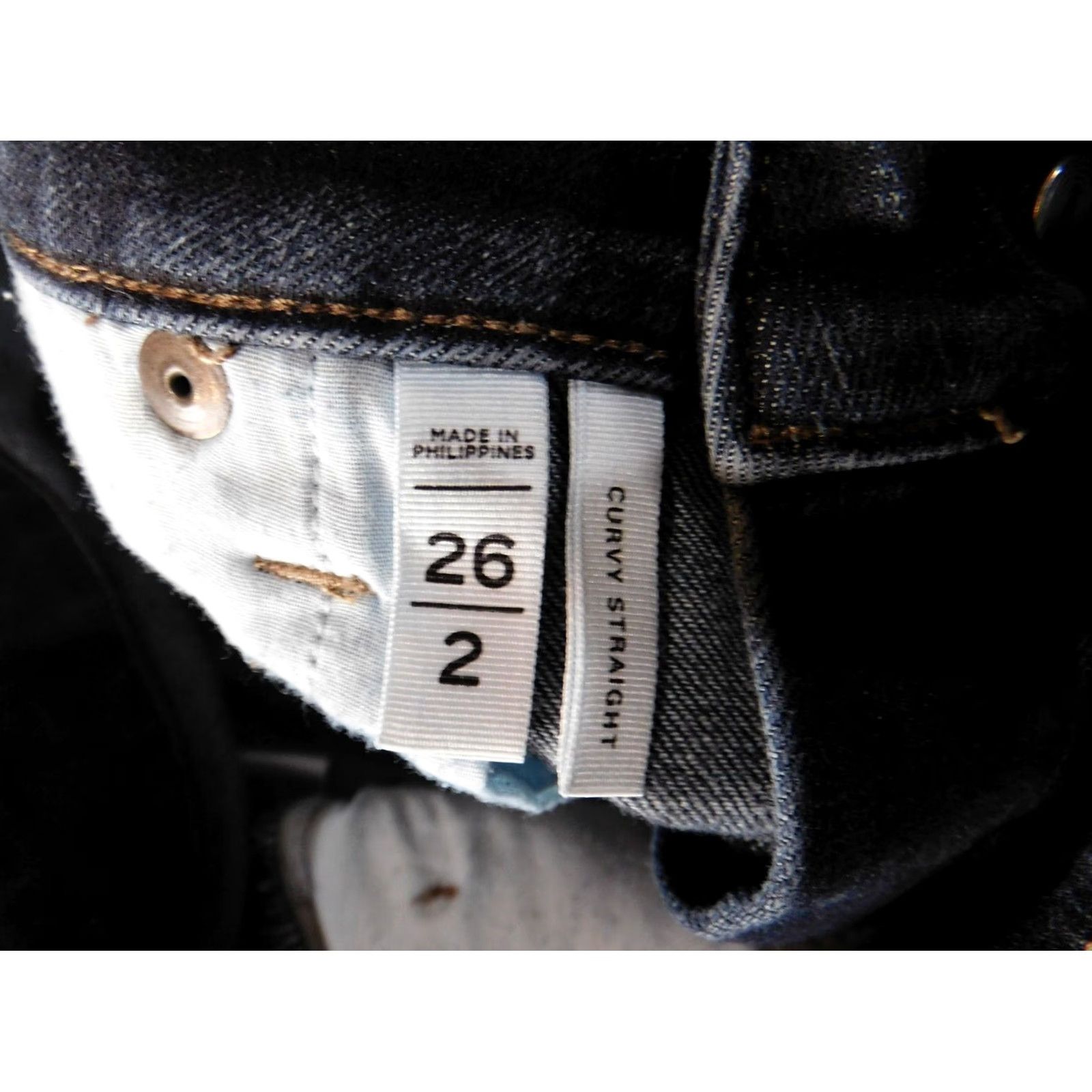 Loft LOFT Jeans 2 Blue Curvy Straight Denim Dark Womens Size 30" / US 8 / IT 44 - 3 Thumbnail