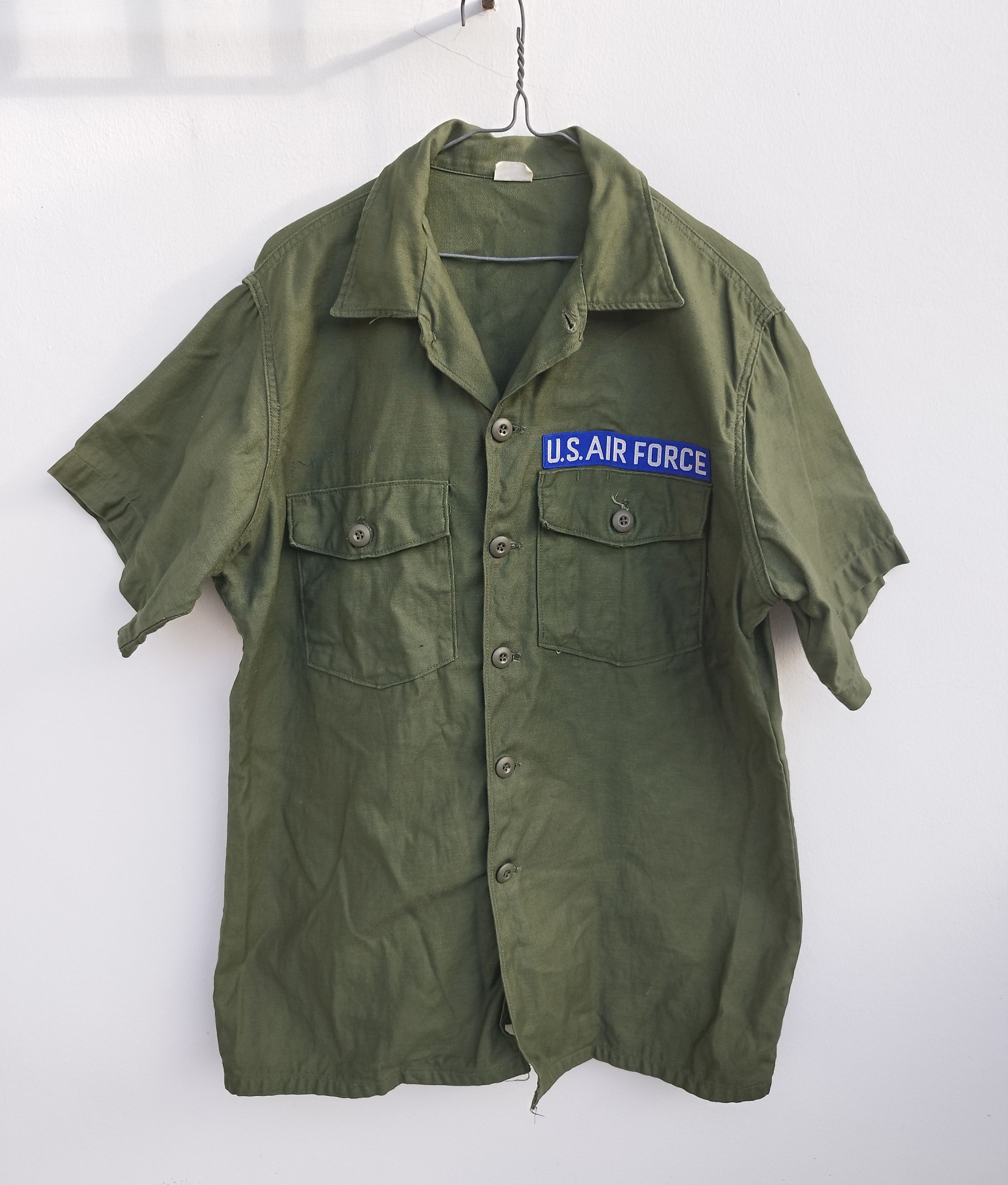 Vintage TRUE VINTAGE MILITARY SHIRT MANS COTTON OG 107 SHORT SLEEVE Size US L / EU 52-54 / 3 - 1 Thumbnail
