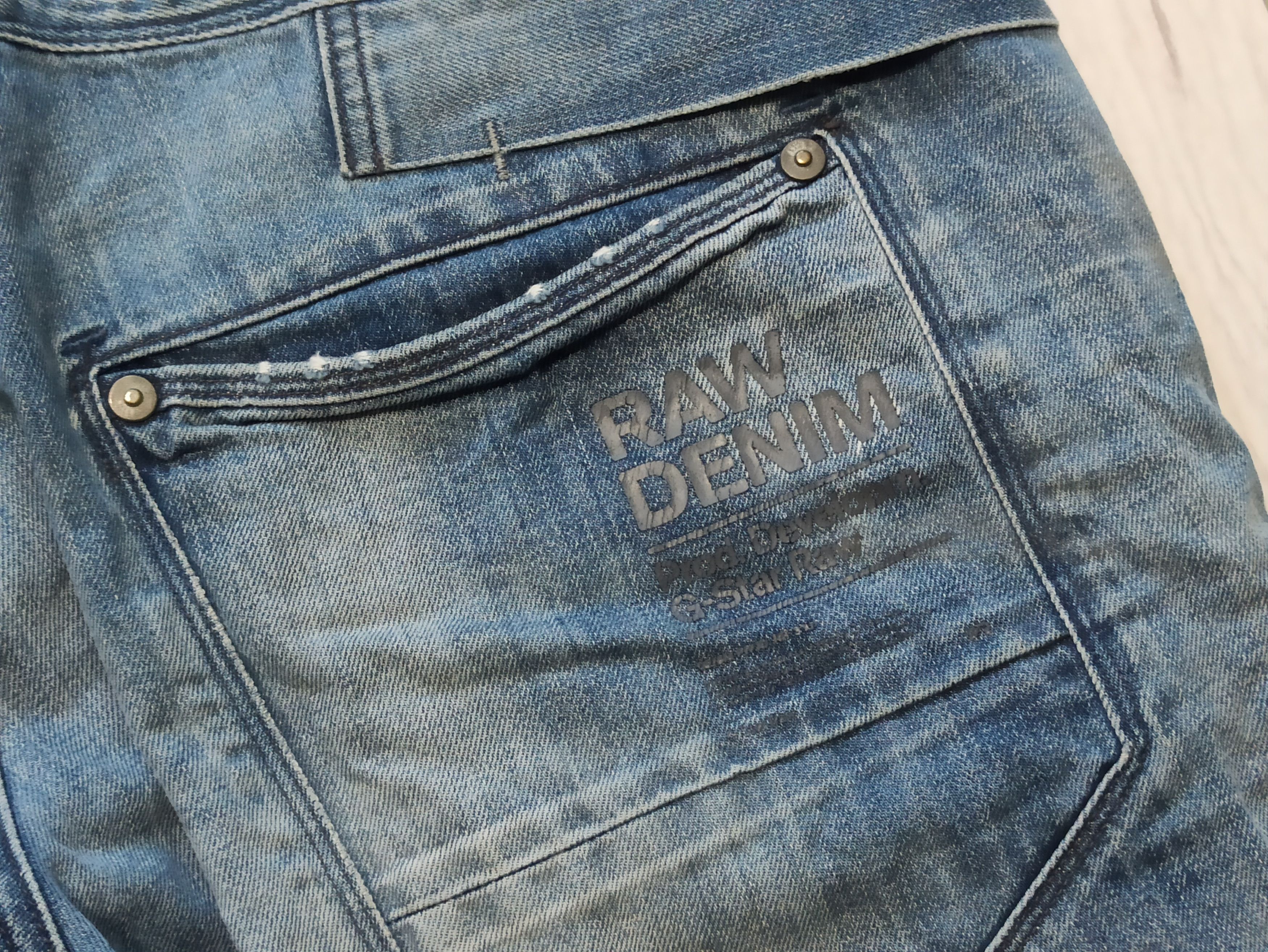 G-Star × Vintage G Star Raw vintage denim shorts Size US 32 / EU 48 - 7 Thumbnail