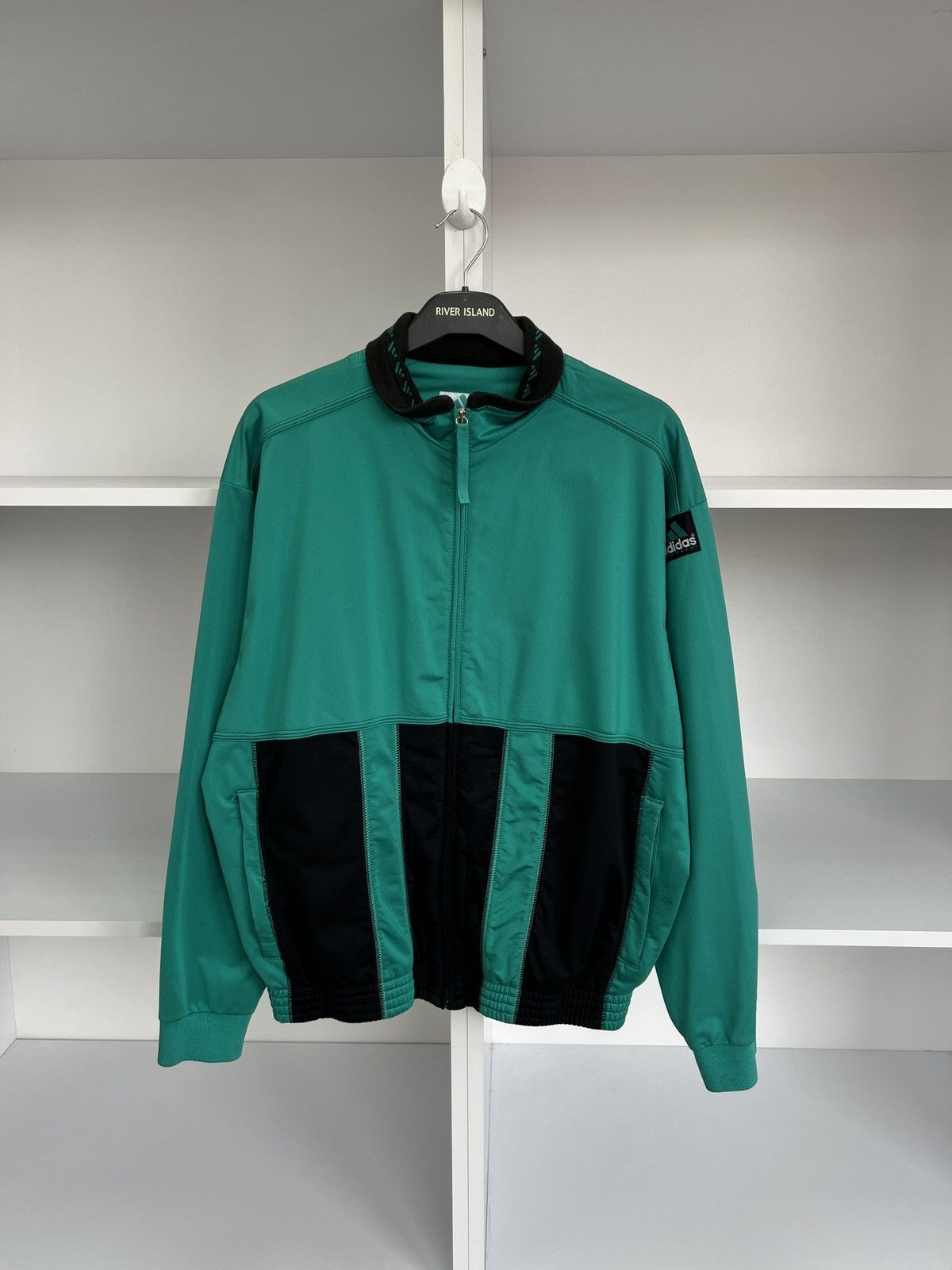 Adidas × Vintage Vintage Adidas Equipment Track Jacket 90s style Size US M / EU 48-50 / 2 - 3 Thumbnail