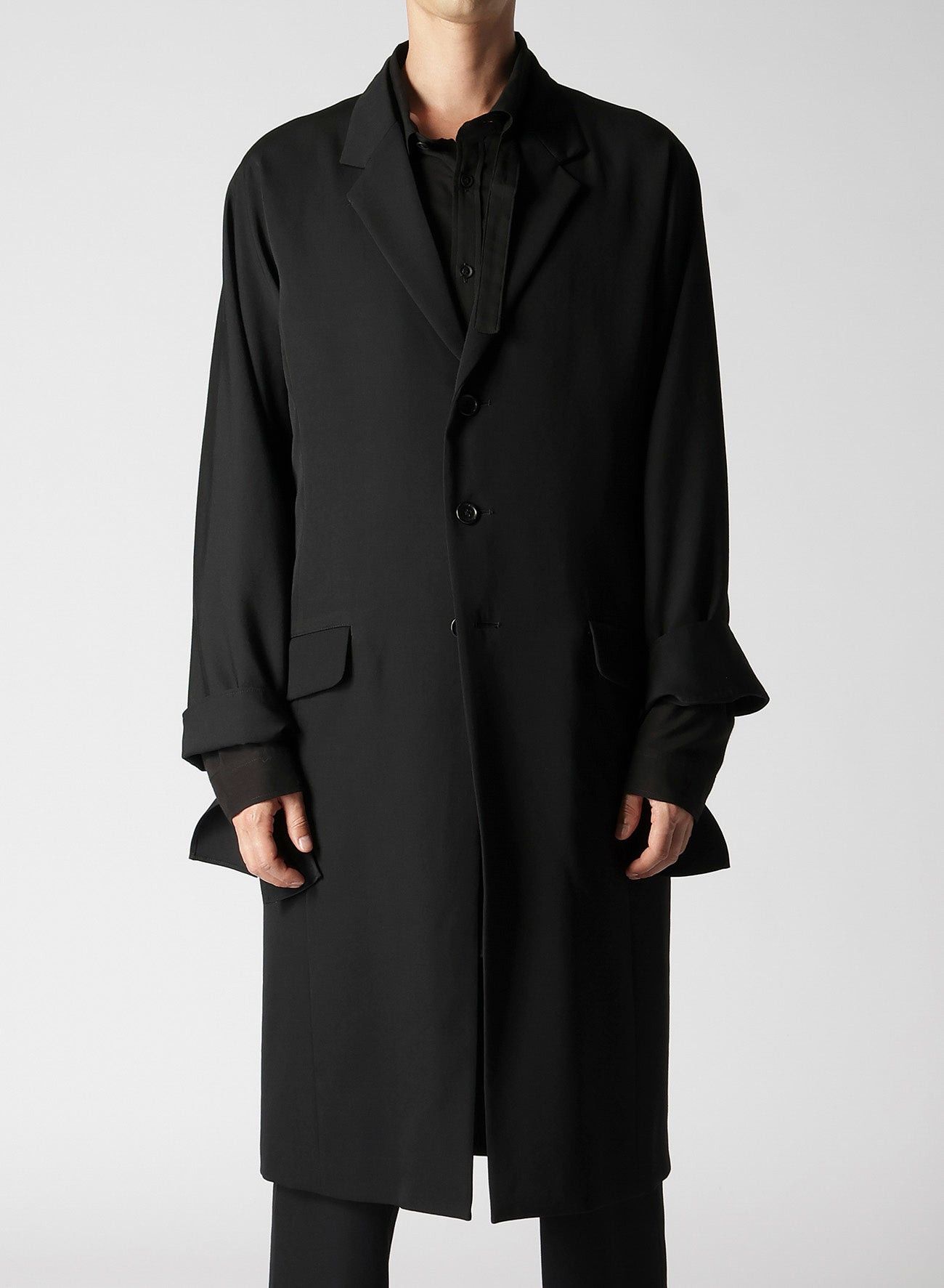 Yohji Yamamoto Yohji Yamamoto Pour Homme AW18 - Wool 5BS Long