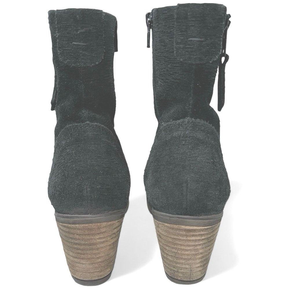 Taos Gray Black Suede Leather Boots women sz 9 Size US 9 / IT 39 - 5 Thumbnail