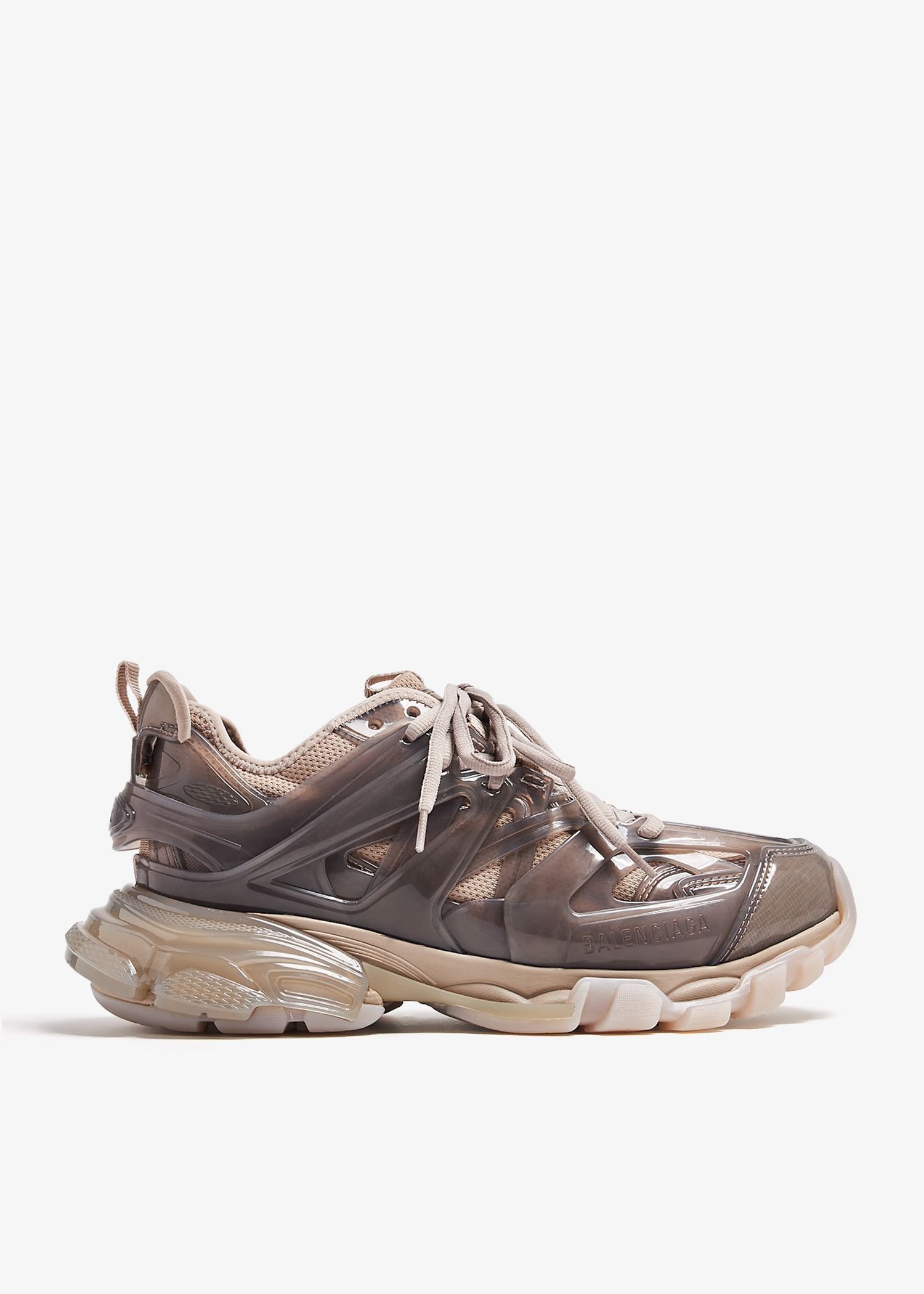 Balenciaga o1srvl11e0225 Track Jelly Sneakers in Beige/Grey Size US 7 / IT 37 - 1 Thumbnail
