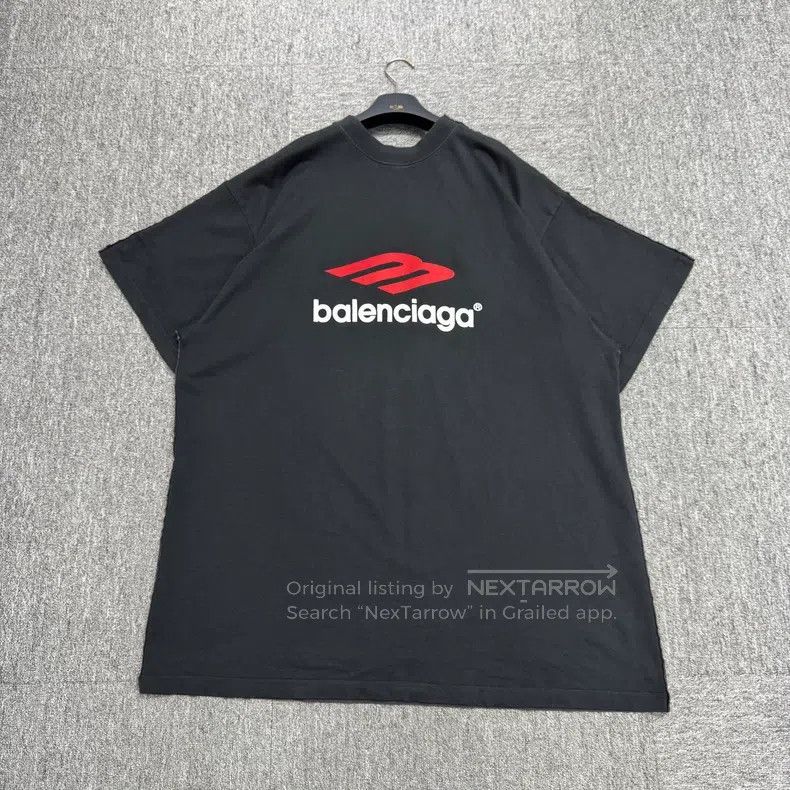 Balenciaga Balenciaga Tape Letter Short Sleeve Size US L / EU 52-54 / 3 - 6 Thumbnail