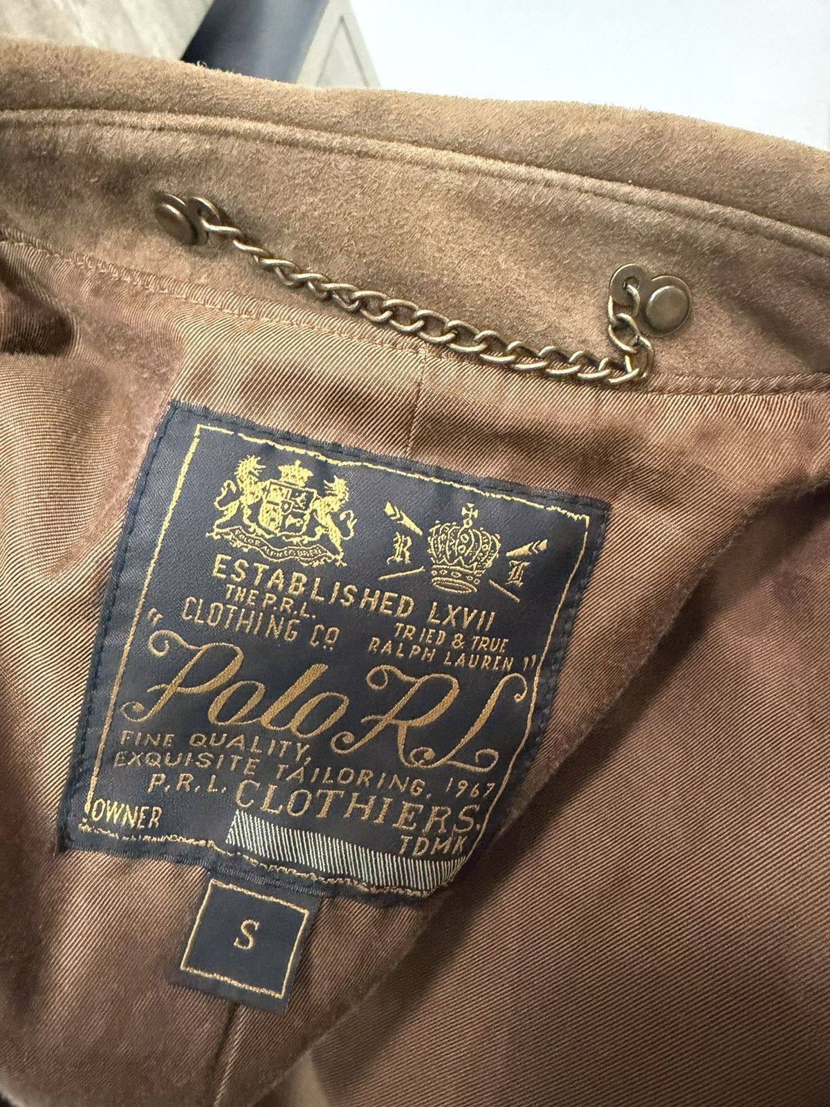 Polo Ralph Lauren Polo Ralph Laruen Indeer leather suede newsboy jscket RARE! Size US S / EU 44-46 / 1 - 7 Thumbnail